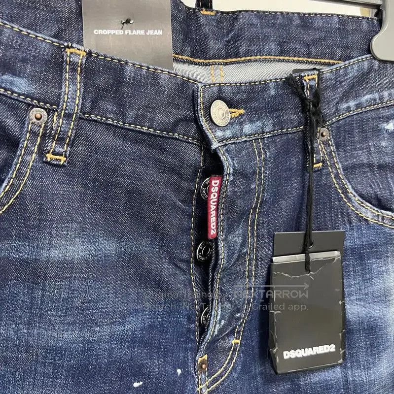 Dsquared2 DSQUARED2 Blue Cotton Casual Pants for Men . Size US 34 / EU 50 - 3 Thumbnail