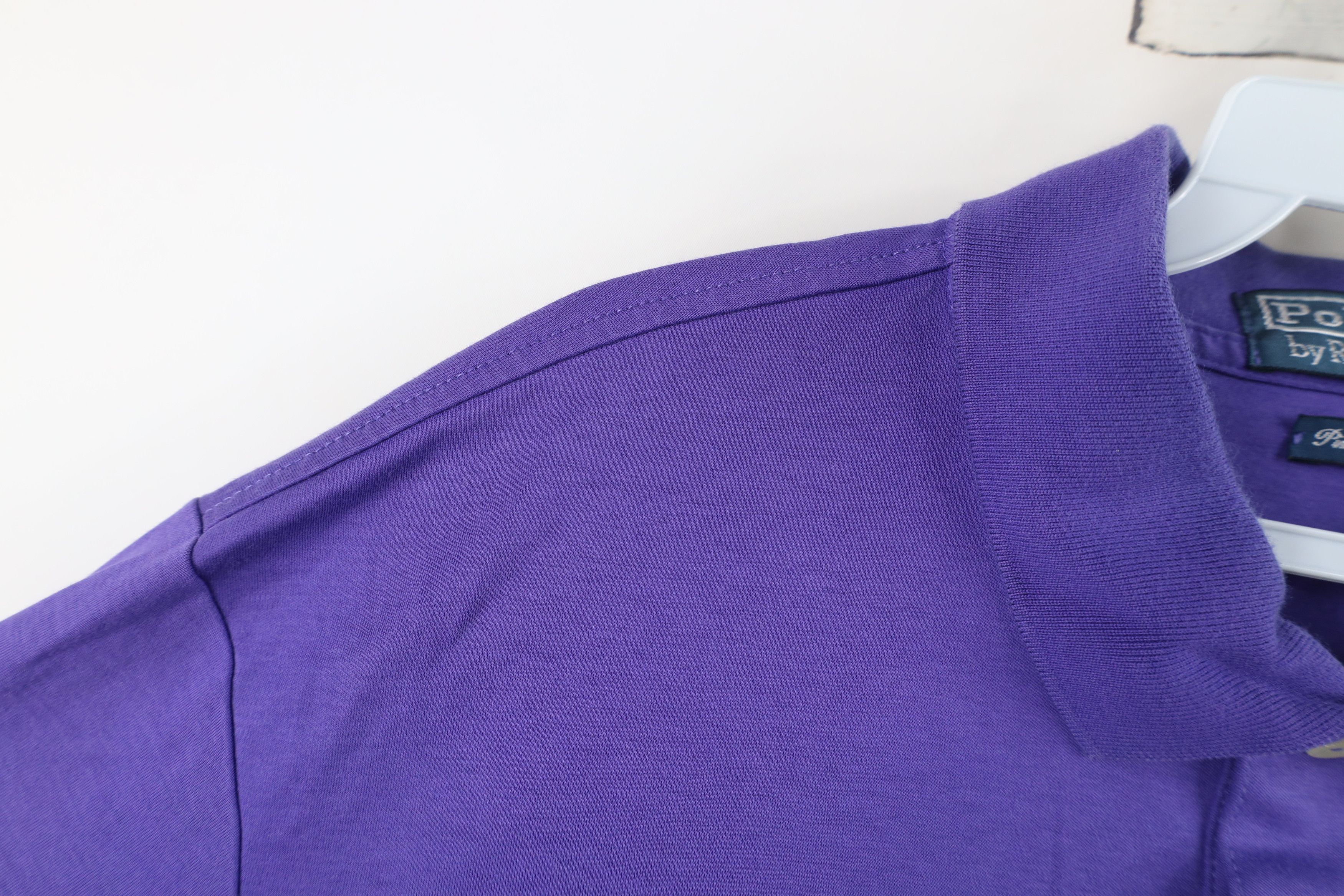 Ralph Lauren Vintage Ralph Lauren Pima Cotton Soft Touch Golf Polo Purple Size US XL / EU 56 / 4 - 7 Thumbnail