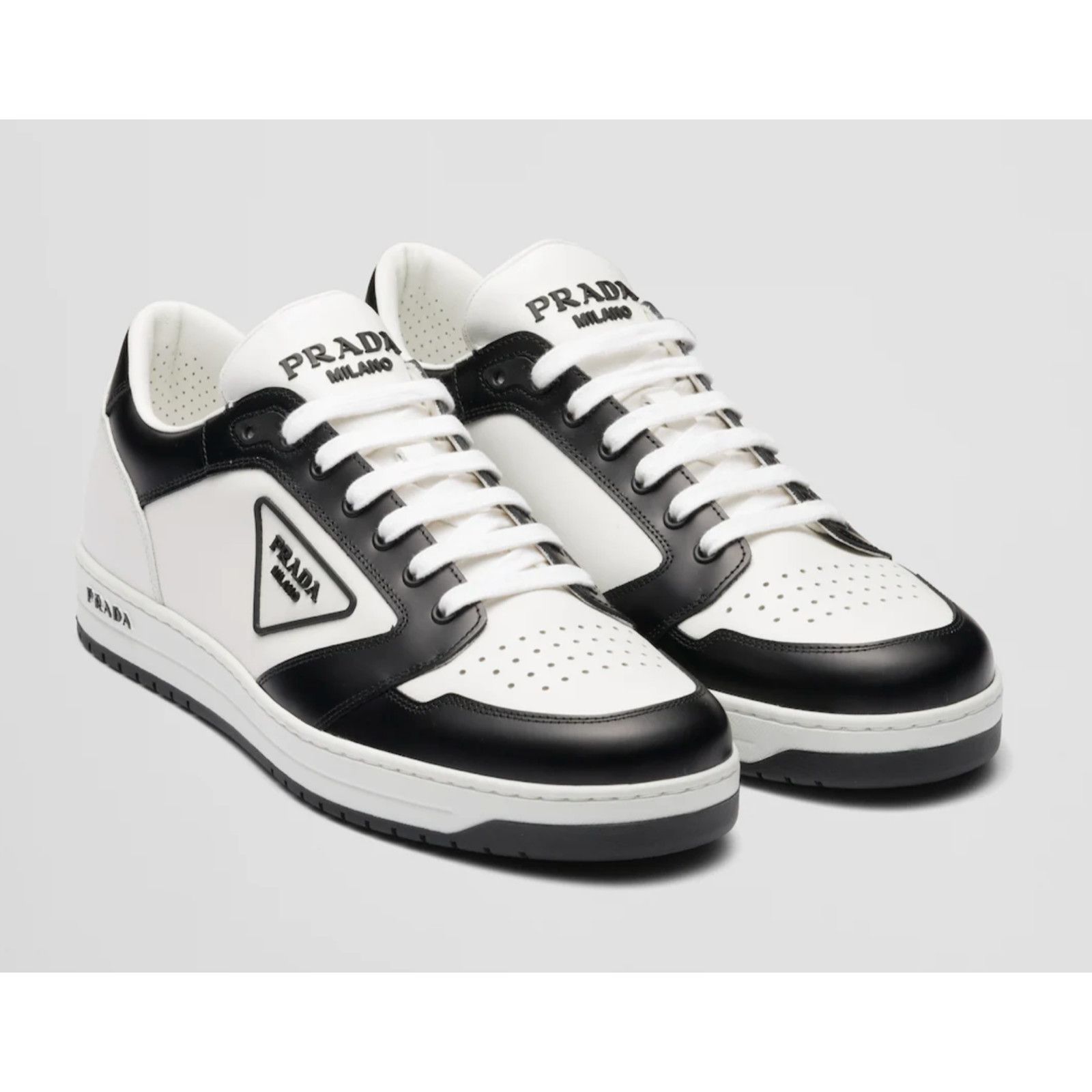 Prada Prada District Leather Flat Low Sneaker UK 11 US 12 Size US 12 / EU 45 - 3 Thumbnail
