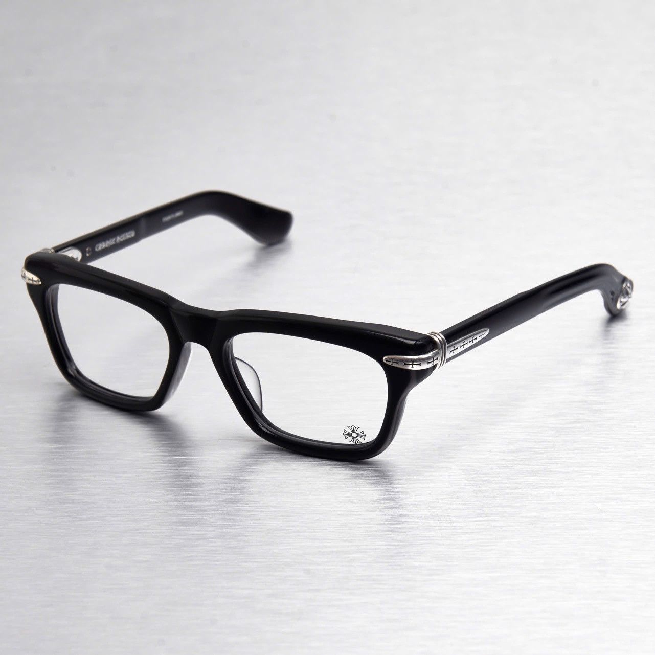 Chrome Hearts CHROME HEARTS TRYPOLEAGAIN BLACK GLASSES Size ONE SIZE - 2 Thumbnail