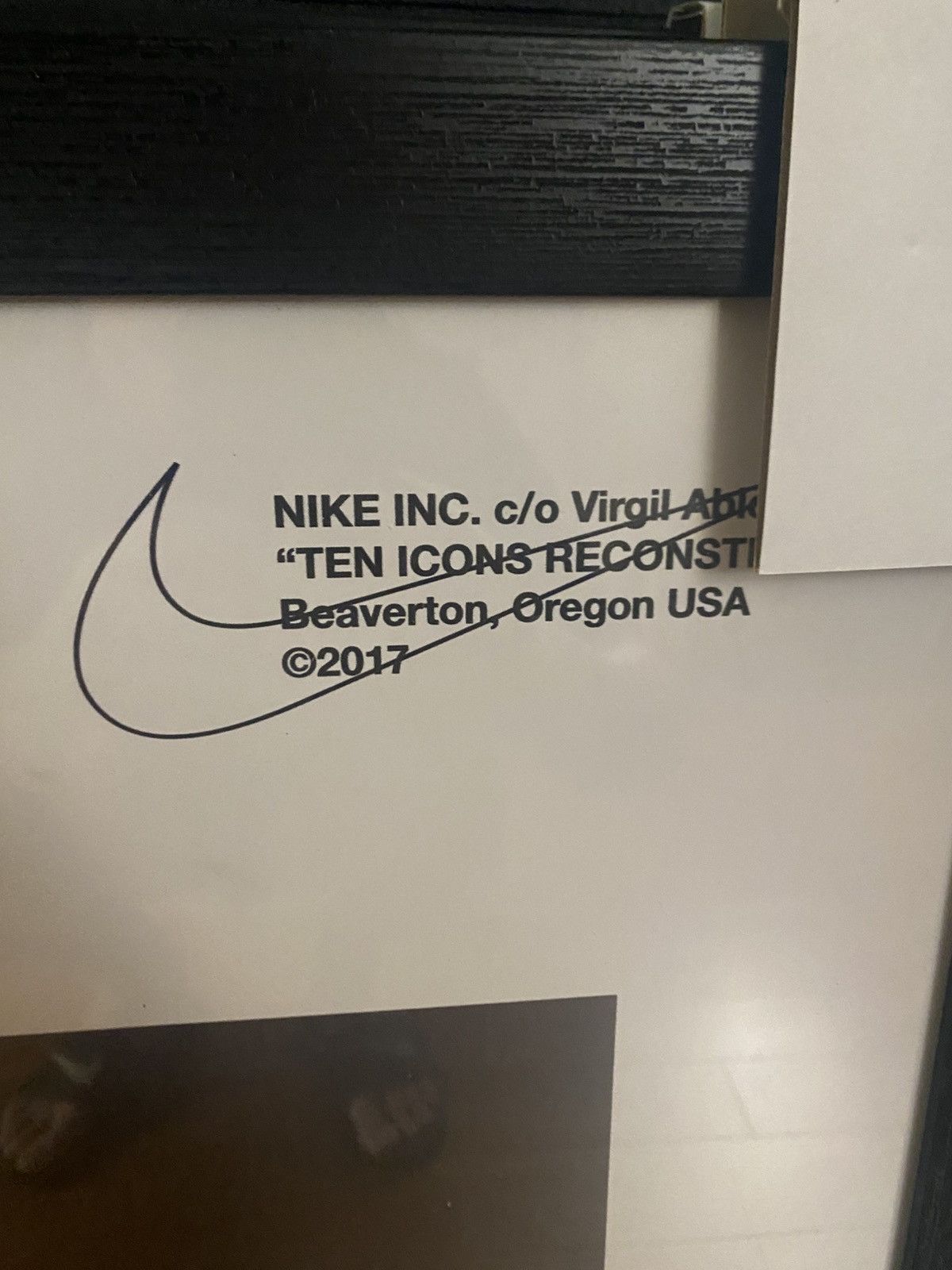Nike × Off-White RARE Nike Off White The Ten RSVP Gallery Poster Size ONE SIZE - 3 Thumbnail