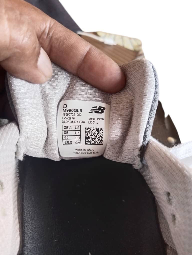 New Balance × Vintage NEW BALANCE M990v6 GL6 PIGSKIN Size US 8 / EU 41 - 2 Thumbnail