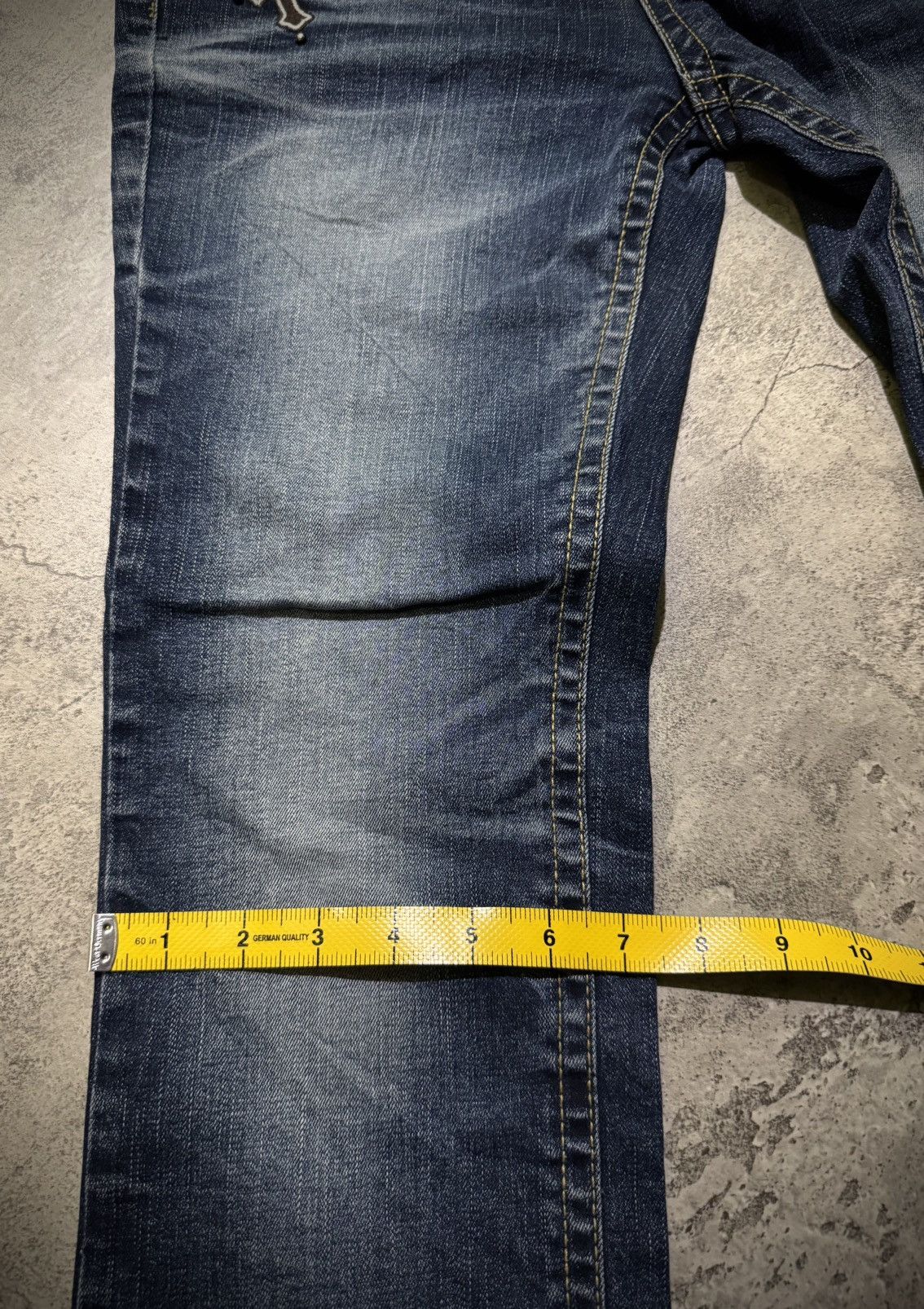 Tornado Mart Y2k Lolita skull cross ifsixwasnine bootcut jeans Size US 31 - 18 Thumbnail