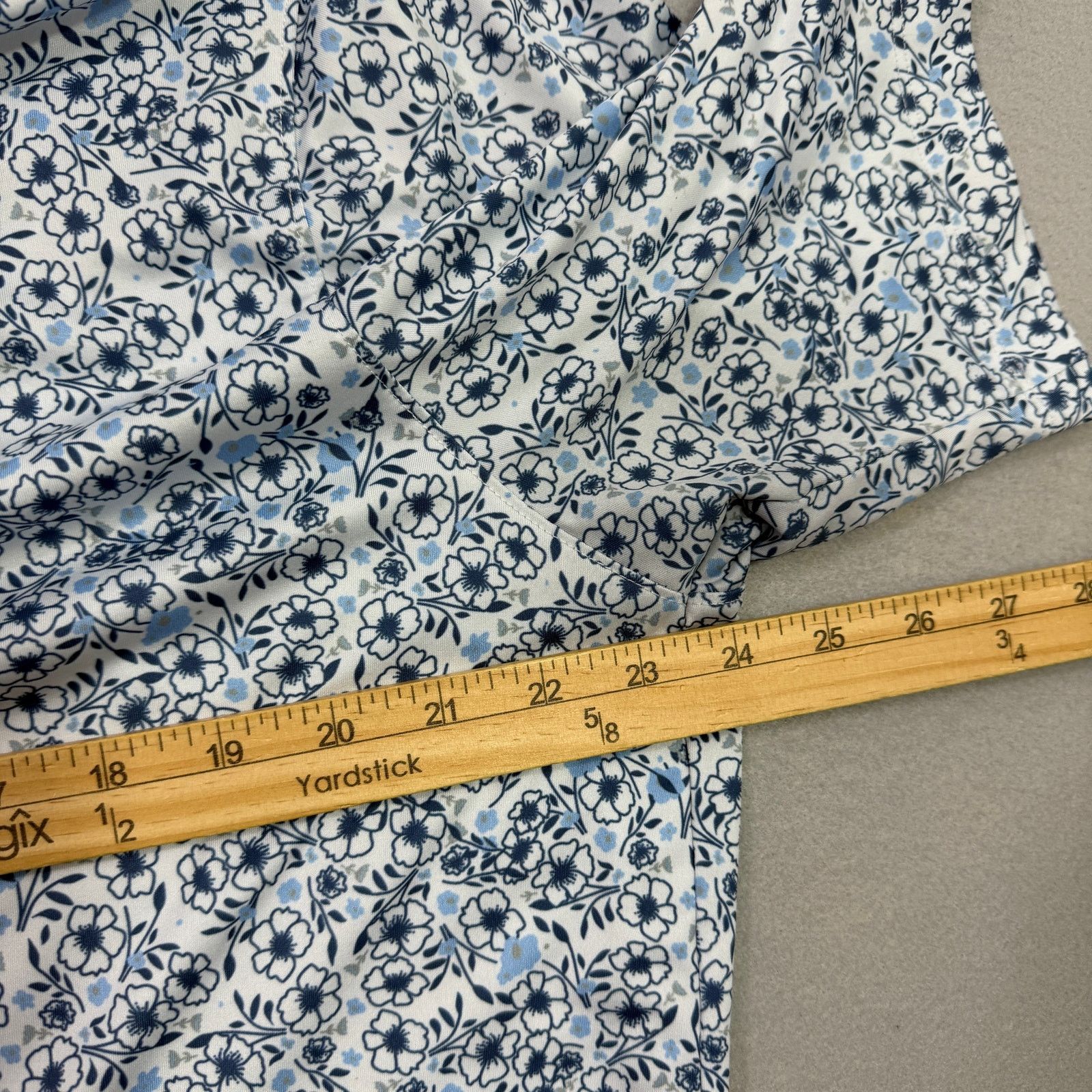 Other Henry Dean Sleepy Floral Print Performance Knit Polo Shirt Size US XL / EU 56 / 4 - 8 Thumbnail
