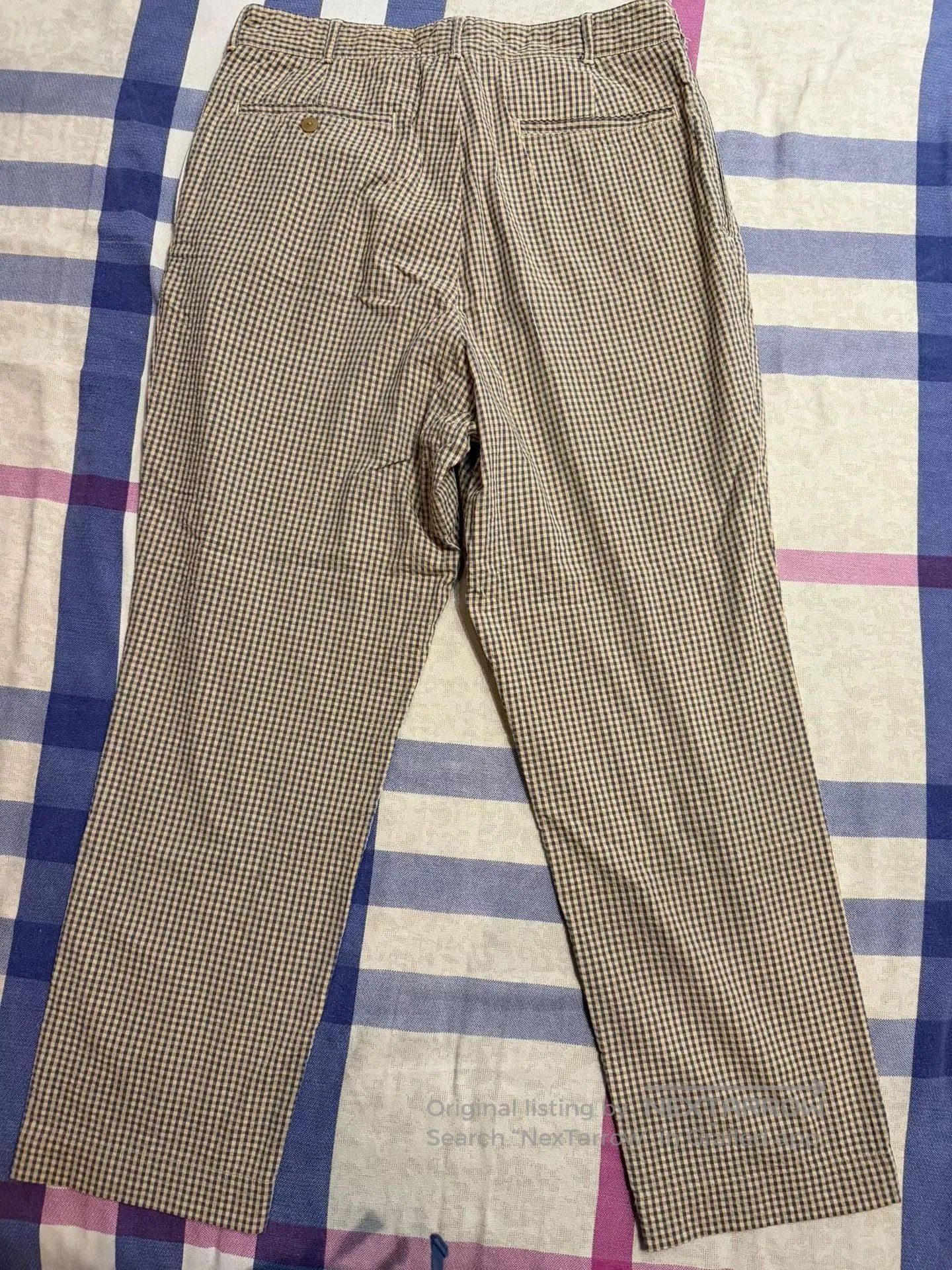 RRL Ralph Lauren RRL Seersucker Double Pleat Casual Pants. Size US 32 / EU 48 - 2 Thumbnail