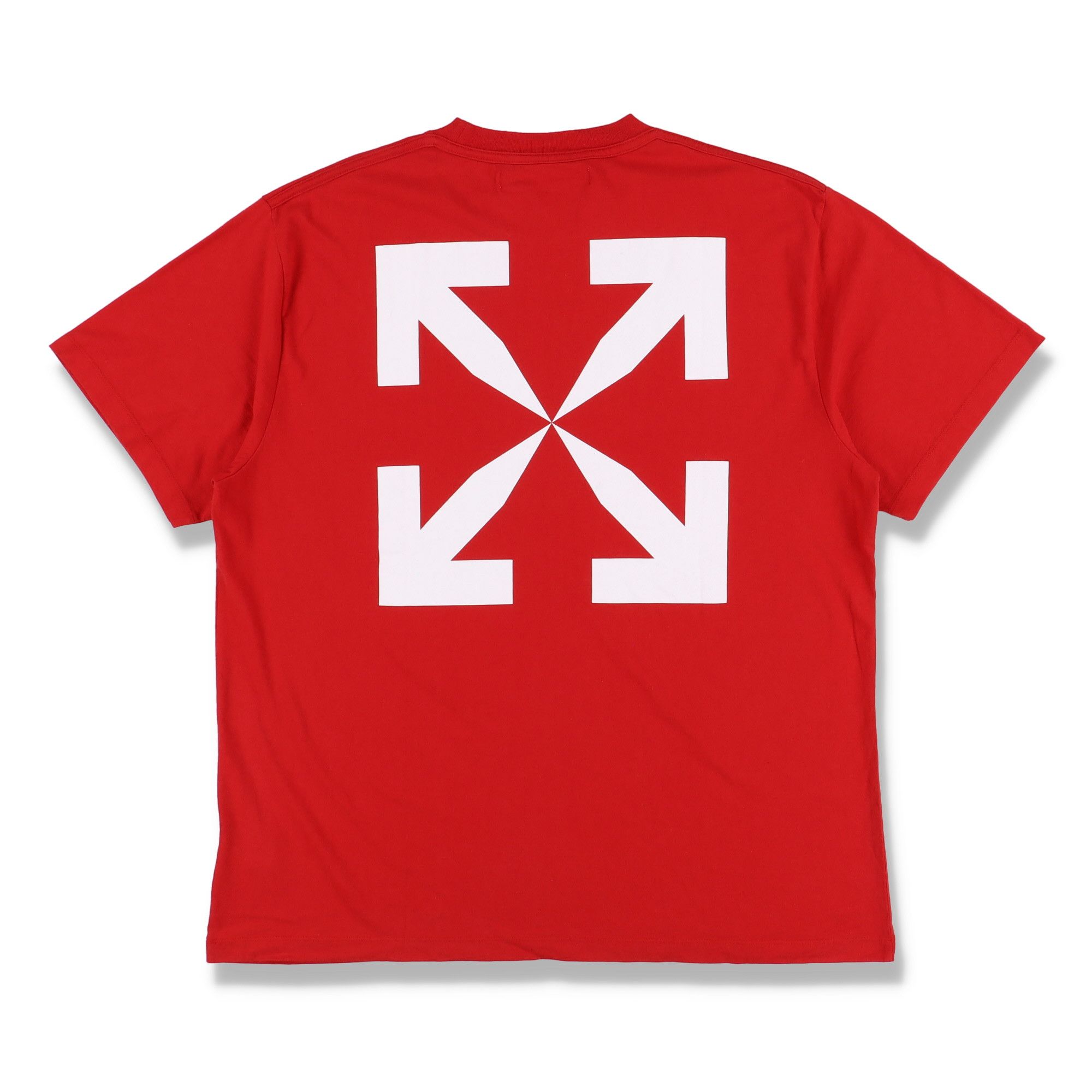 Off-White Red Pascal Skeleton Painting Arrows Oversized T-Shirt Size US M / EU 48-50 / 2 - 7 Thumbnail