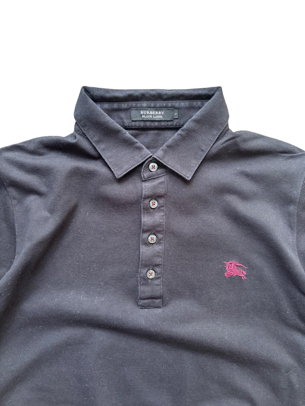 Burberry Burberry Black Label Check Collar Polo Shirt Black Small Size US S / EU 44-46 / 1 - 2 Thumbnail