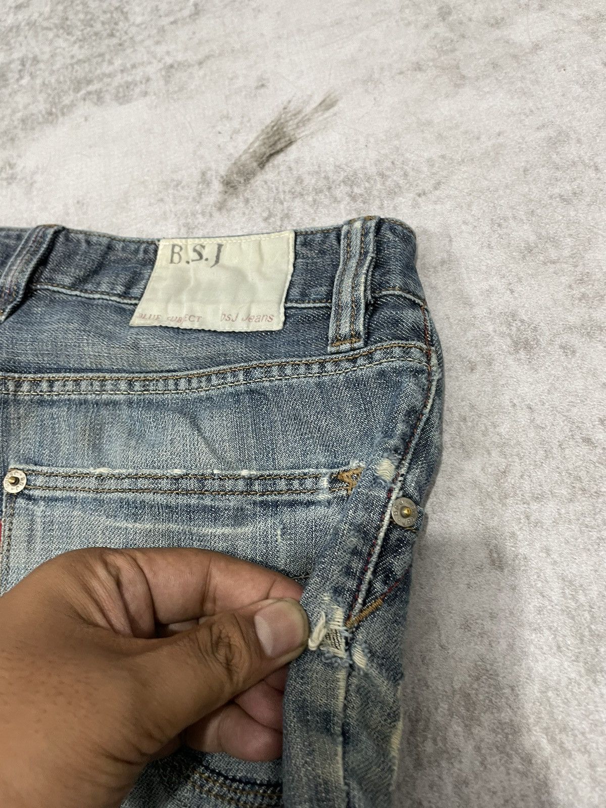 Hysteric Glamour × If Six Was Nine × Le Grande Bleu (L.G.B.) 2000s BSJ japan Destroy wash denim y2k style Size US 27 - 8 Thumbnail