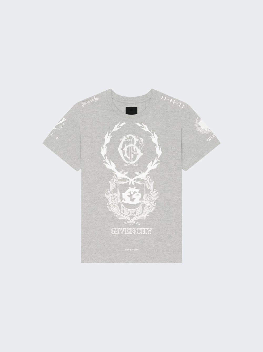 Givenchy o1w1db10325 Standard Short Sleeve Base in Light Grey Size US S / EU 44-46 / 1 - 1 Thumbnail