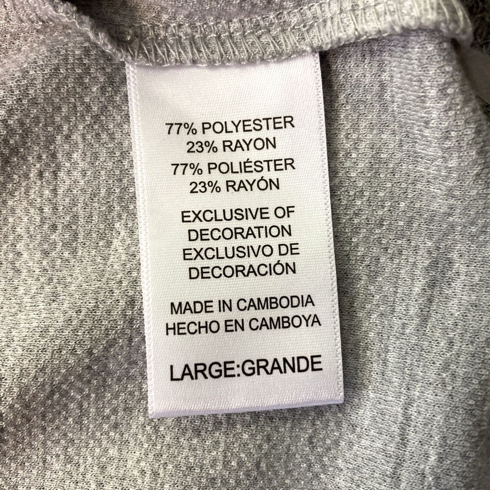 Tommy Bahama Tommy Bahama Thermal Shirt Mens L Gray Crew Neck Long Sleeve Logo All Seasons Easy Care Knit Regular Size US L / EU 52-54 / 3 - 5 Thumbnail