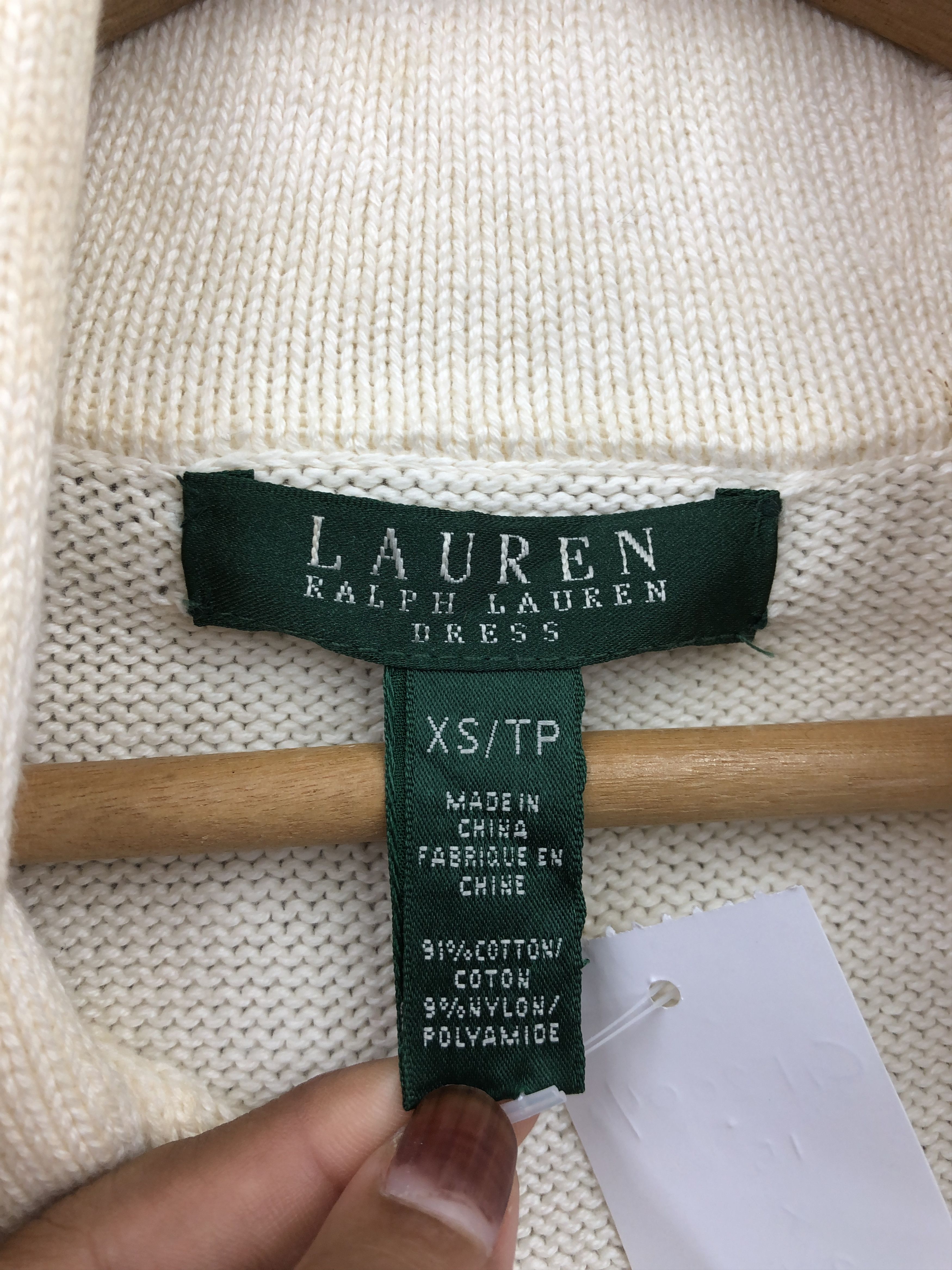 Lauren Ralph Lauren × Vintage Vintage Ralph Lauren Knit Dress Sweater Sweatshirt Jumper Size XS / US 0-2 / IT 36-38 - 5 Thumbnail