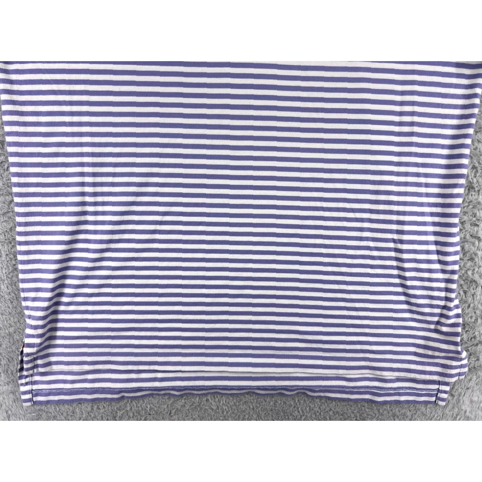 Ralph Lauren VINTAGE Ralph Lauren Polo Shirt Mens XL Blue Striped Cotton Golf 44 Chest 28 in Short Sleeve Slim Size US XL / EU 56 / 4 - 7 Thumbnail