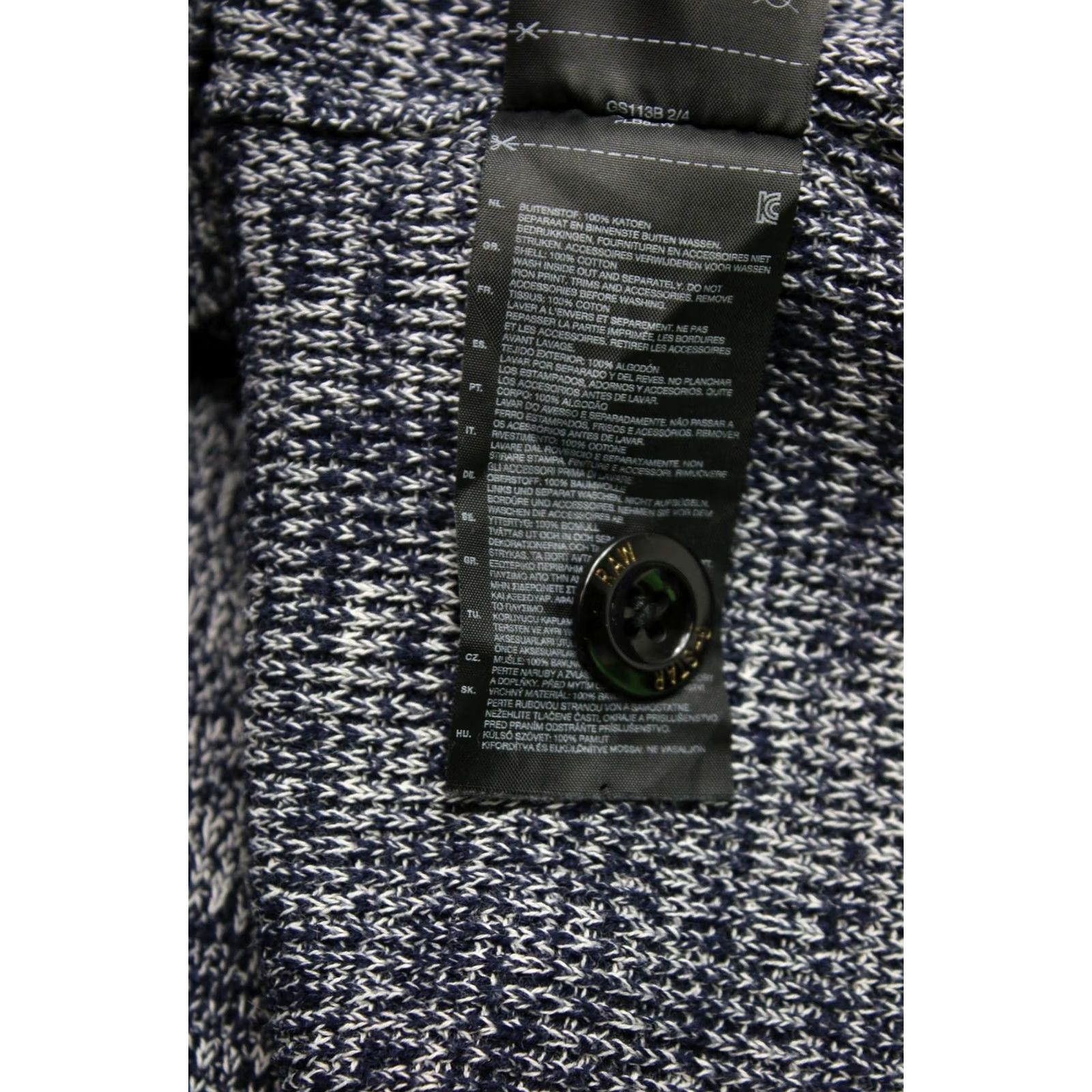 G-Star G-Star Dadin Shawl Collar Knit L/S Pullover Men S Logo Jumper Size US S / EU 44-46 / 1 - 7 Thumbnail