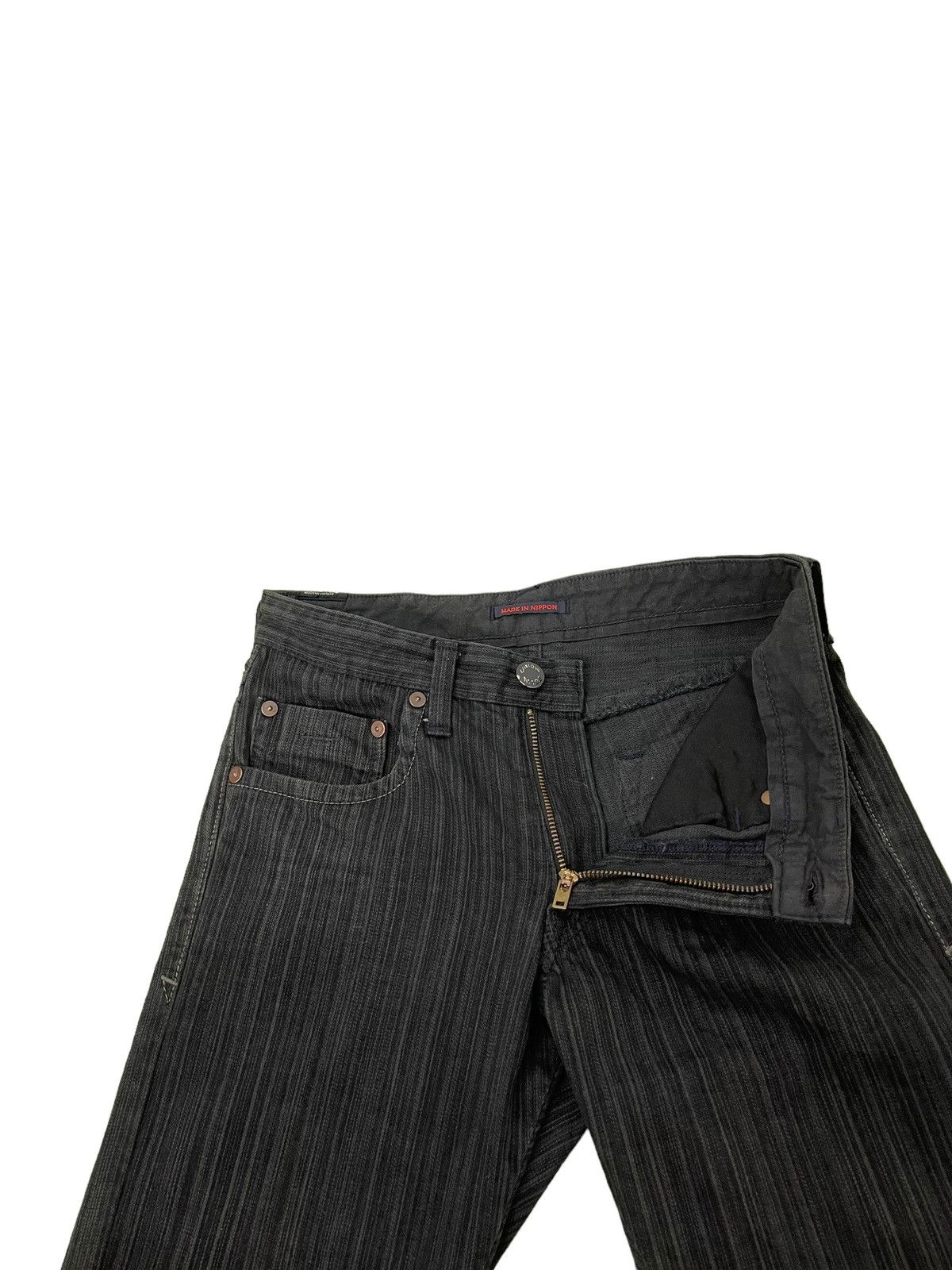 Japanese Brand Flare Jeans Blue Way Japan Pinstriped Boot Cut 8🟦7 Size US 30 / EU 46 - 10 Thumbnail