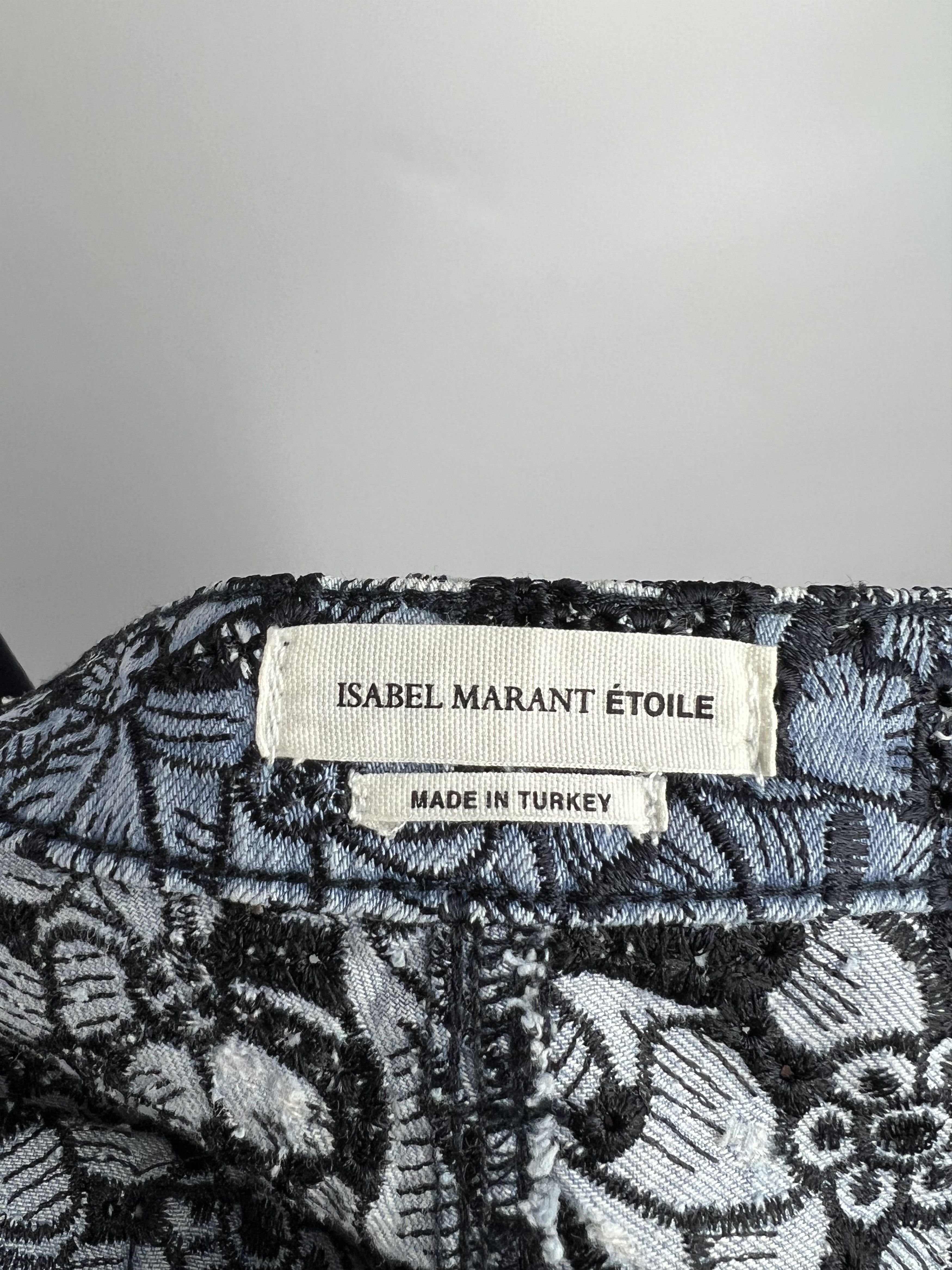 Isabel Marant Isabel Marant Etoile Blue Embroidered Floral Short Size 32" / US 10 / IT 46 - 9 Thumbnail
