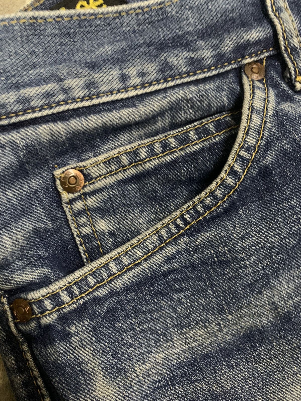 Lee Vintage Lee Riders x Edwin Mud Wash Distressed Grunge Jeans Size US 30 / EU 46 - 5 Thumbnail