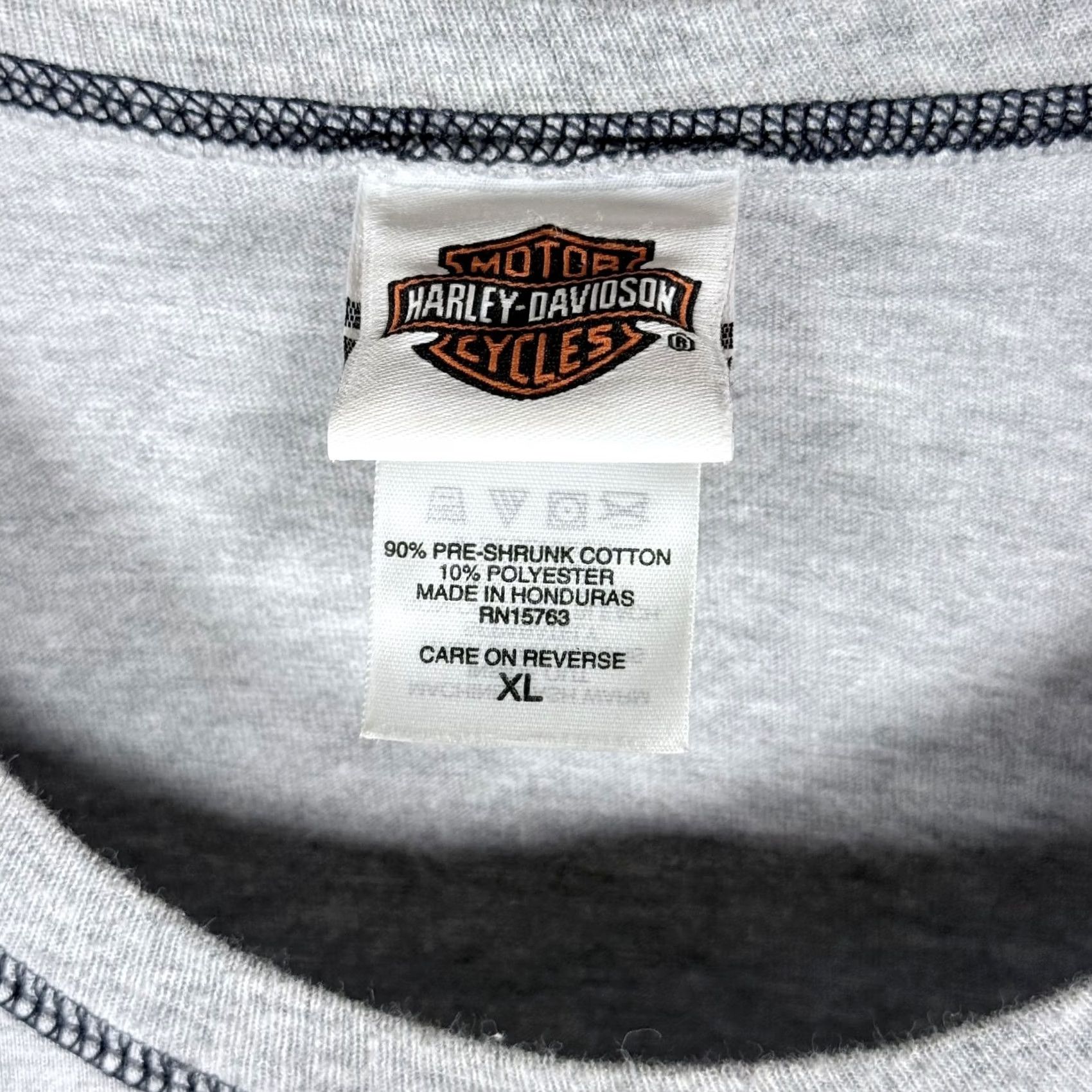 Harley Davidson Harley-Davidson T-Shirt Long Sleeve Gray Men's XL Pockets Texas Gr ay Size US XL / EU 56 / 4 - 5 Thumbnail