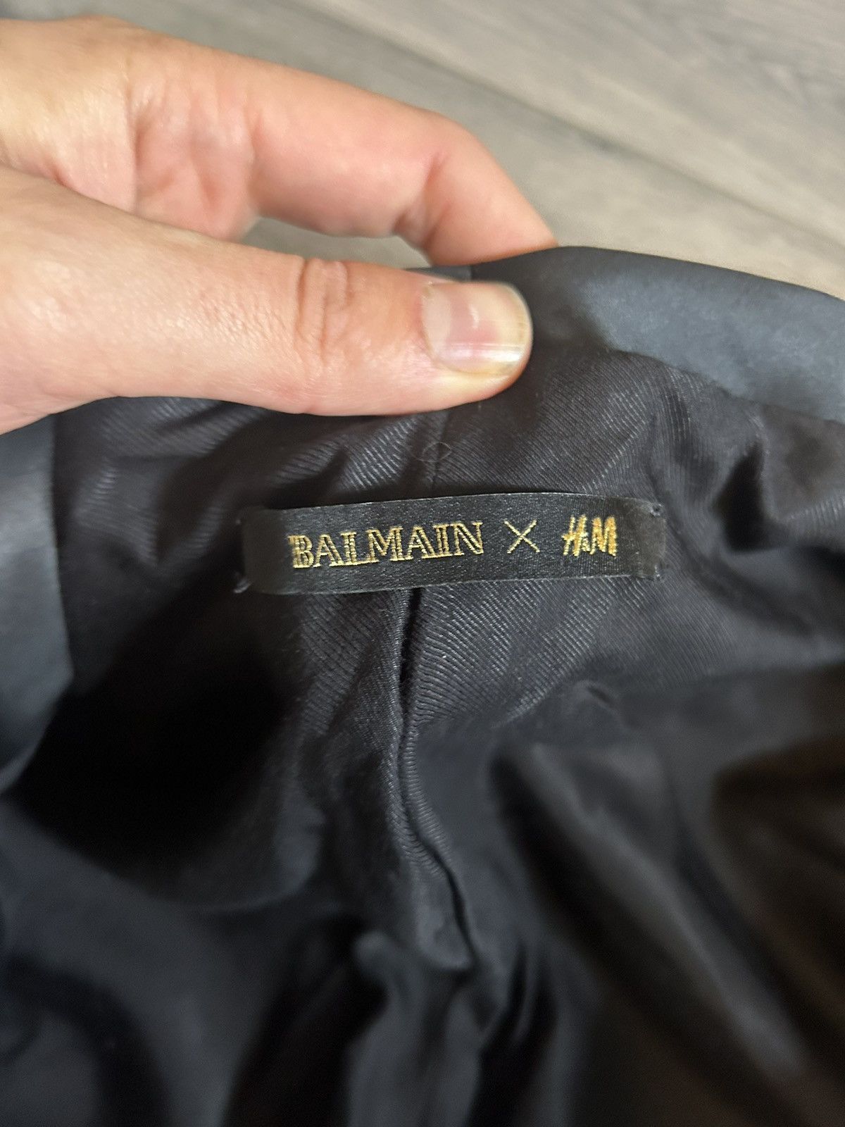 Balmain Balmain x H&M Double-Breasted Black Wool Blazer Size 50 Size US M / EU 48-50 / 2 - 6 Thumbnail