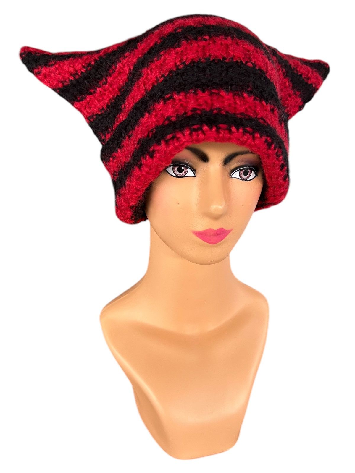 Japanese Brand × Kapital × Vintage Bunny Horn Devil Knitted Big Beanie Hats Size ONE SIZE - 1 Thumbnail
