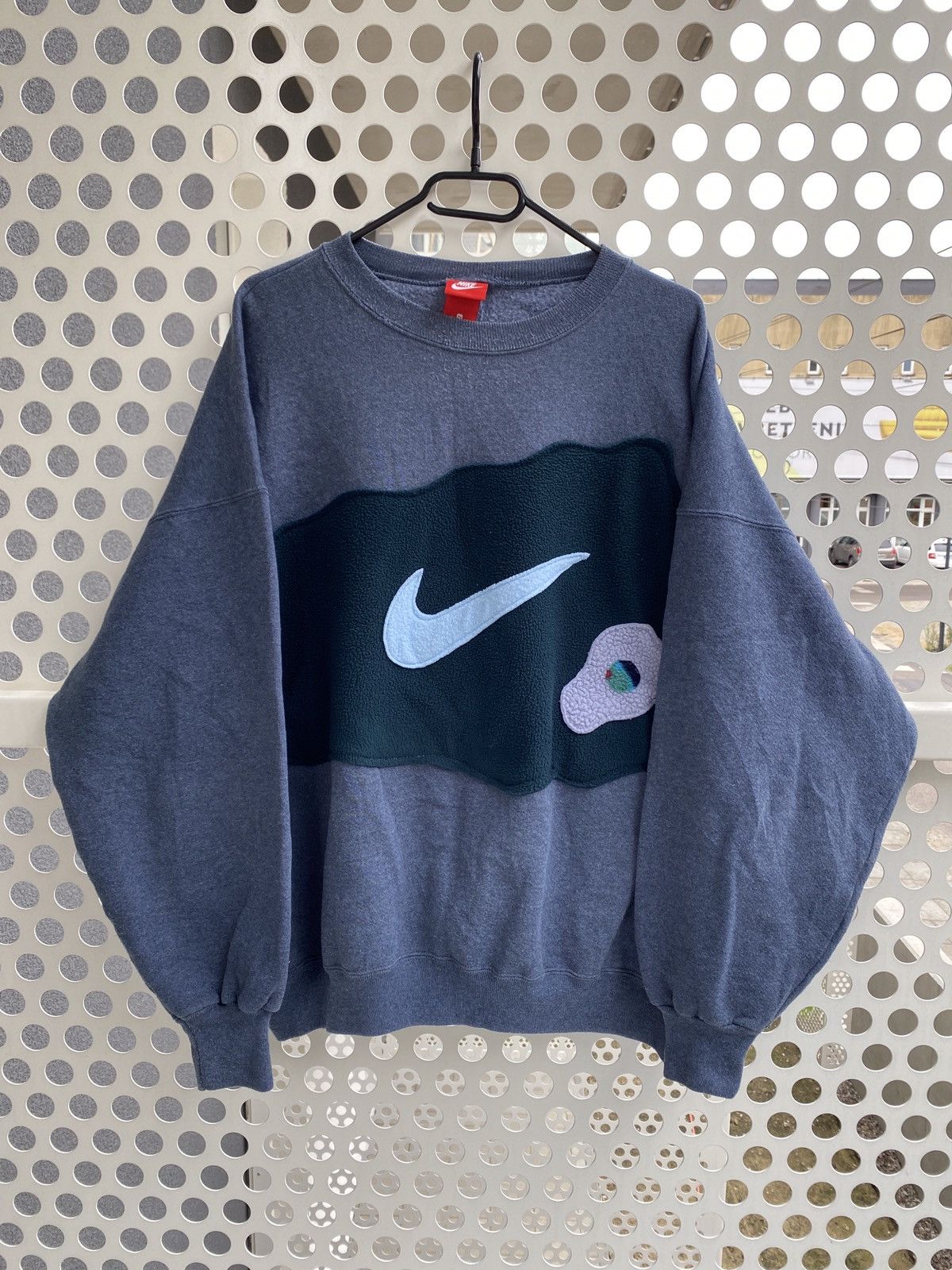 Nike × Vintage Vintage Nike Custom Coog Center Swoosh Oversize Hoodie Y2K Size US XXL / EU 58 / 5 - 1 Thumbnail