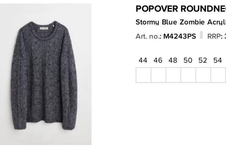 Our Legacy Our Legacy size50 Gray and purple round neck knit top Size US M / EU 48-50 / 2 - 4 Thumbnail