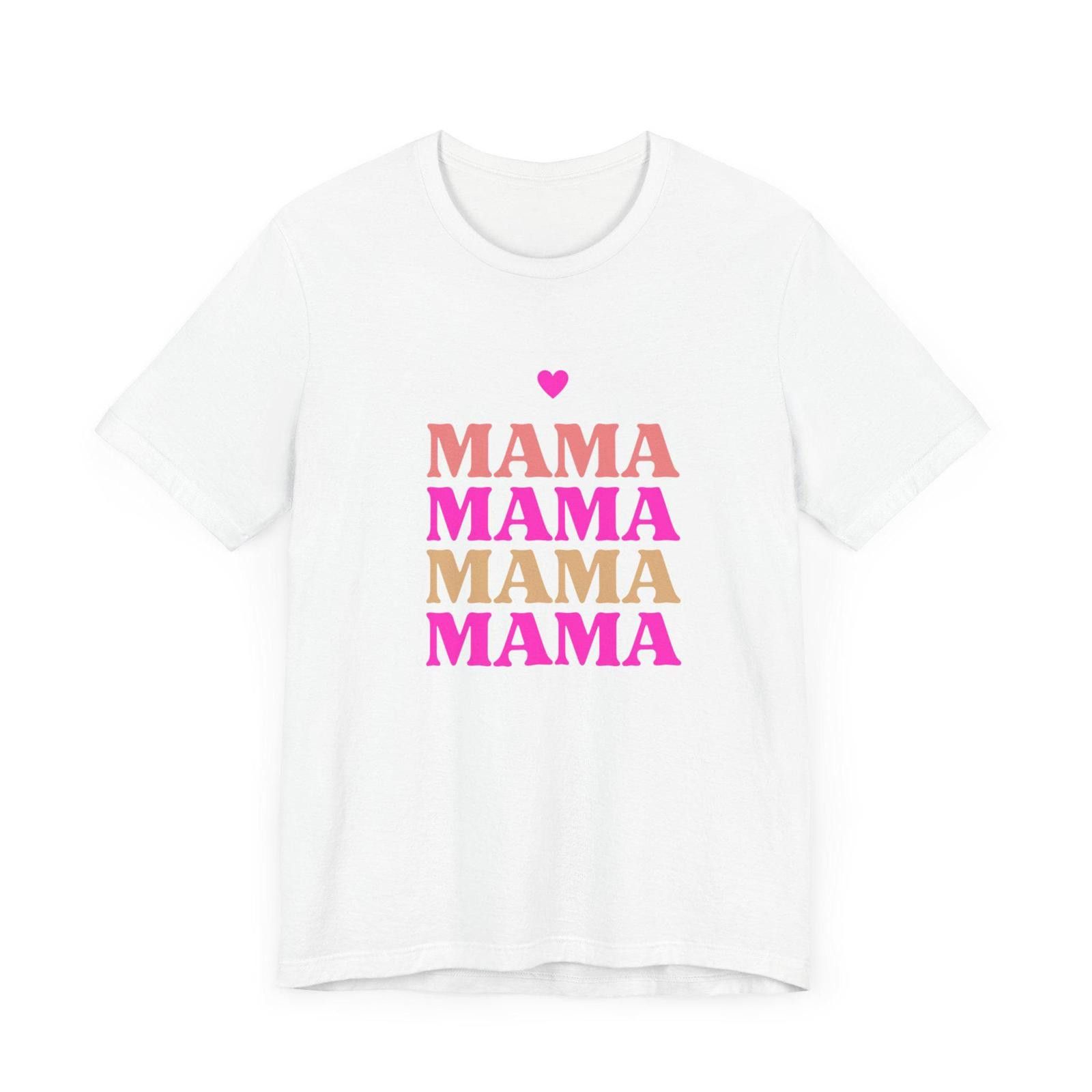 Designer Mama Mother's Day Pink T-Shirt with Heart Size ONE SIZE - 8 Thumbnail