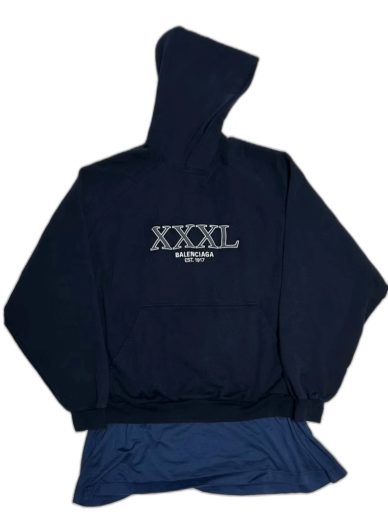 Balenciaga balenciaga xxxl layered hoodie | Grailed