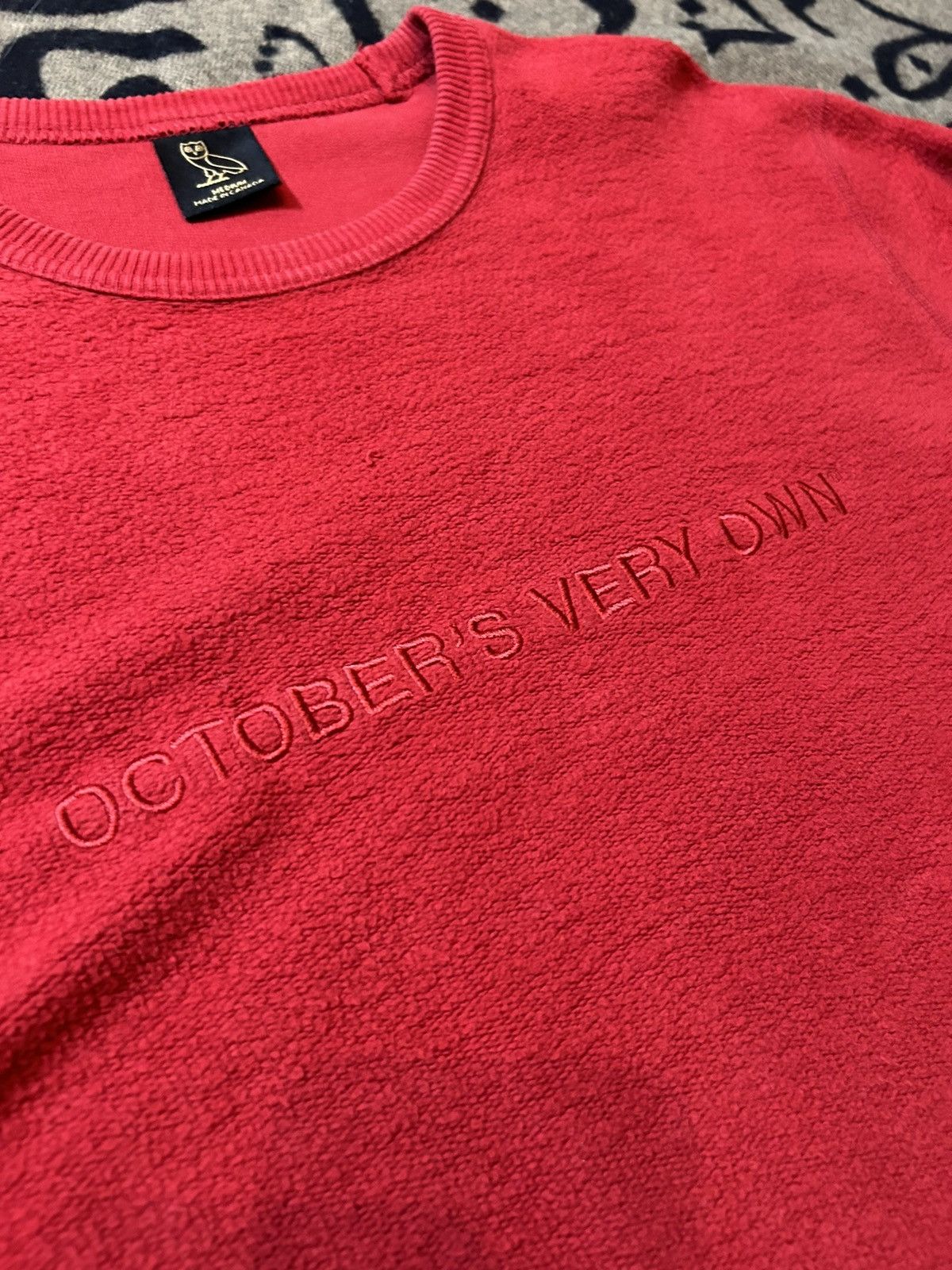 October's Very Own OVO Terry Cloth Wordmark Sweater Size US M / EU 48-50 / 2 - 3 Thumbnail