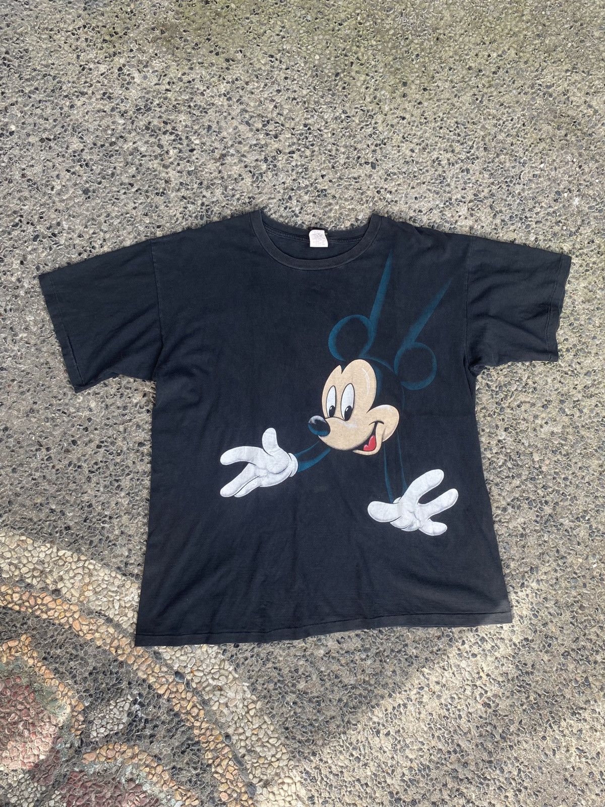 Disney × Mickey Unlimited × Vintage Vintage Mickey Mouse big print front and back RARE Size US XL / EU 56 / 4 - 1 Thumbnail