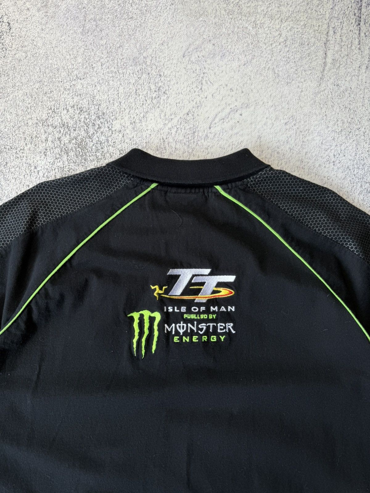 Vintage Vintage Polo Monster Energy Isle of Man TT Moto Racing USA Size US L / EU 52-54 / 3 - 15 Thumbnail