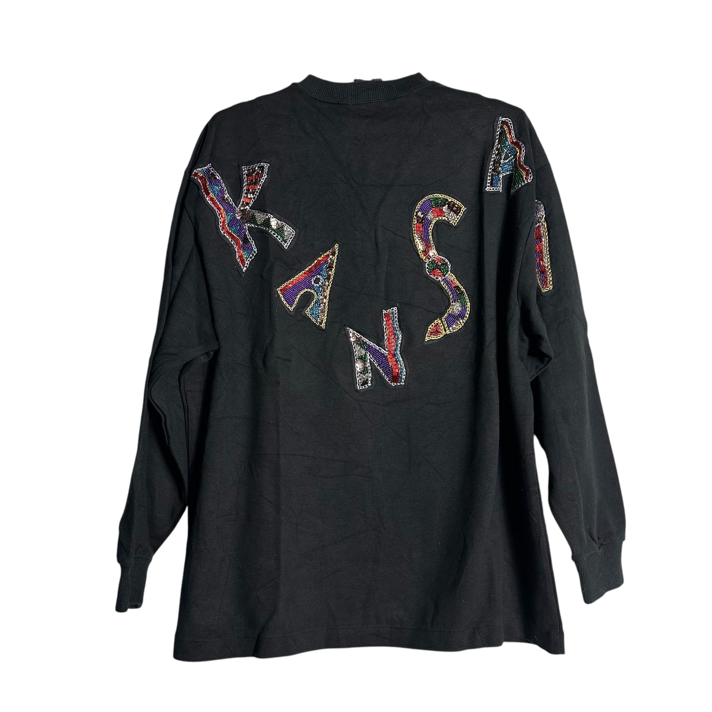 Kansai Yamamoto 🔥RARE🔥KansaiO2 Kansai Yamamoto Beaded Logo OVP T-shirt Size US XL / EU 56 / 4 - 1 Thumbnail