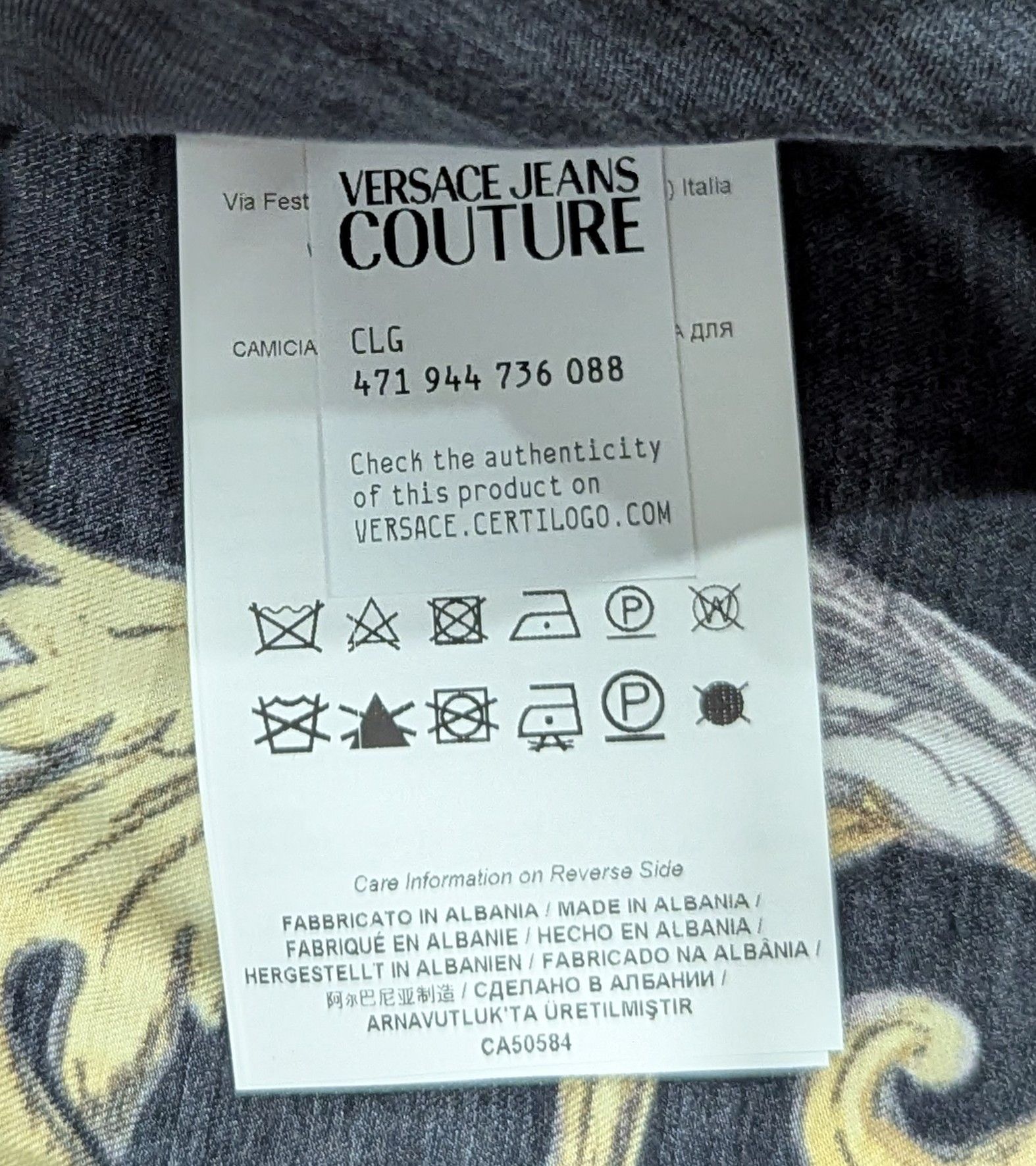 Versace Jeans Couture Versace Jeans Couture Barocco Button Up Shirt 46 Size US S / EU 44-46 / 1 - 7 Thumbnail