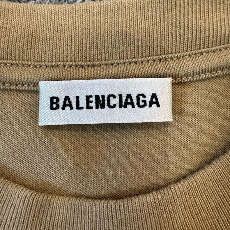 Balenciaga Balenciaga Creative Logo Printed Short Sleeve TShirt-2505 Size US L / EU 52-54 / 3 - 3 Thumbnail