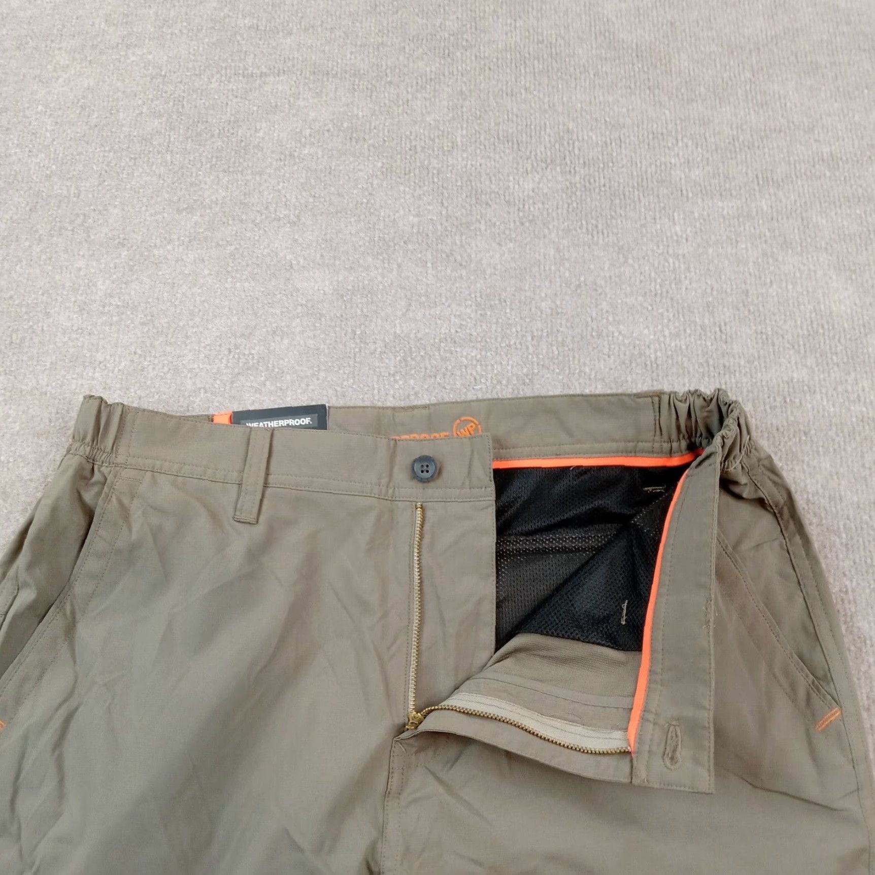 Weatherproof Weatherproof Mens Brown Straight Leg Pants Size 32x32 Elastic Waist Outdoor Work Size US 32 / EU 48 - 6 Thumbnail