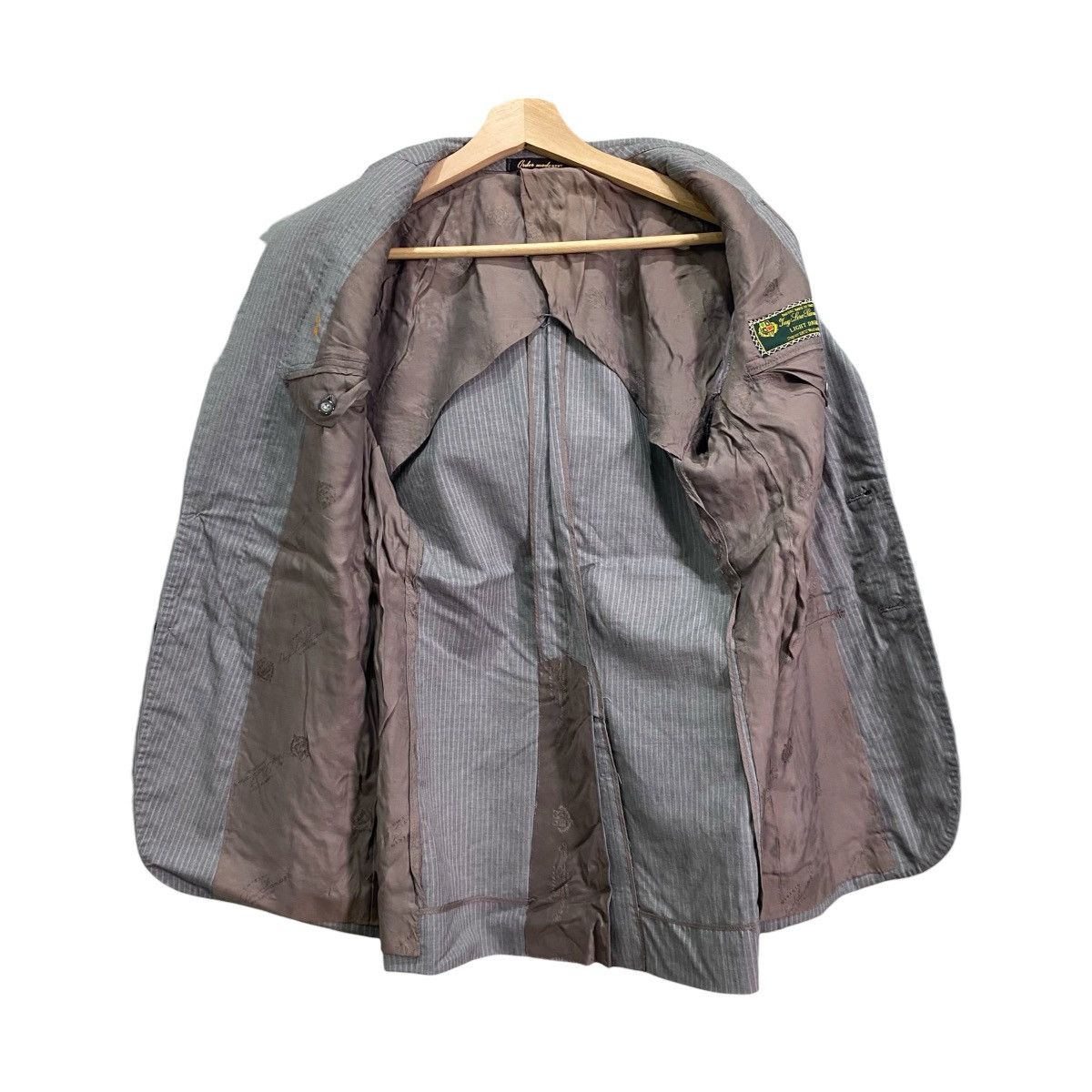 Loro Piana Loro Piana Fabric Pinstripe Wool Silk Blazer Jacket - Grey Size US S / EU 44-46 / 1 - 3 Thumbnail