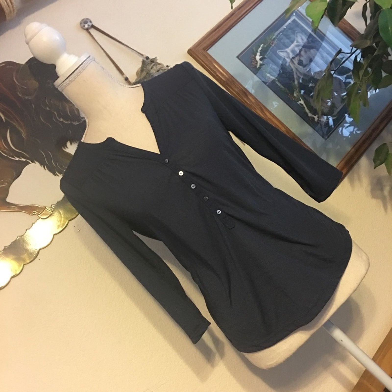 H&M H&M Navy blue Soft pull over top XS Size XS / US 0-2 / IT 36-38 - 1 Thumbnail