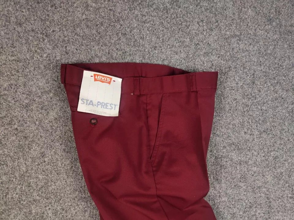 Levi's Vintage 80's Levis Sta Prest 711 Classic Trouser Pants Size US 32 / EU 48 - 11 Thumbnail
