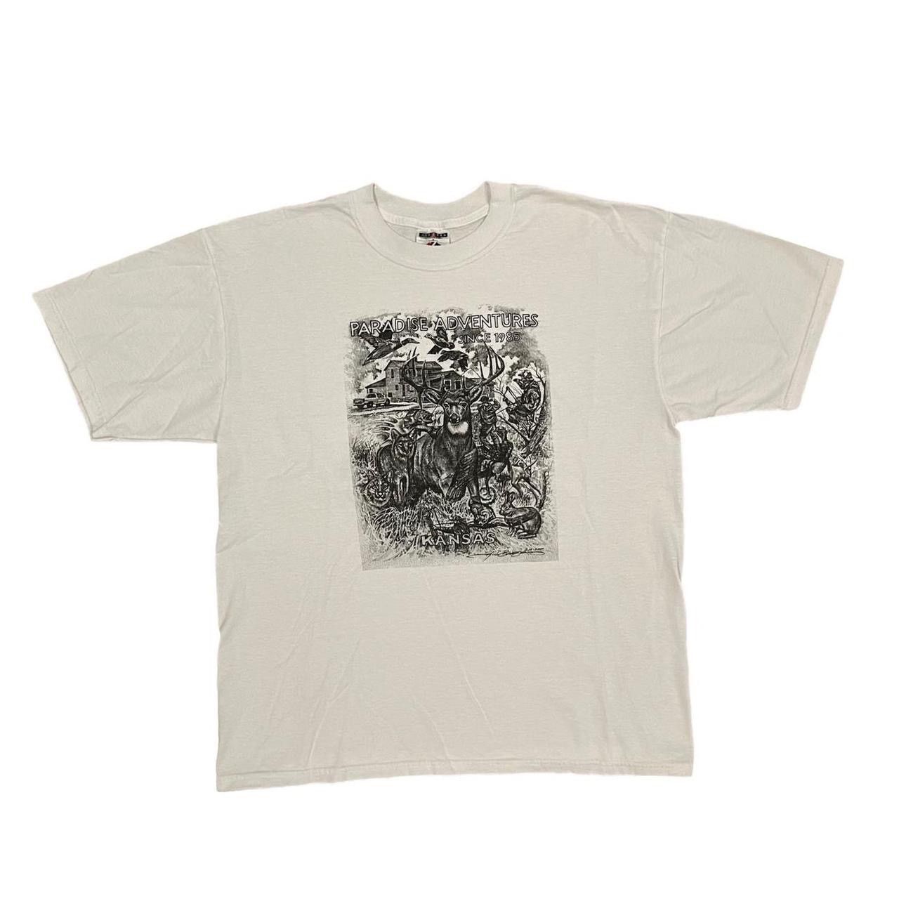 Jerzees × Vintage 90s Vintage Animal Graphic T-Shirt Size US L / EU 52-54 / 3 - 1 Thumbnail