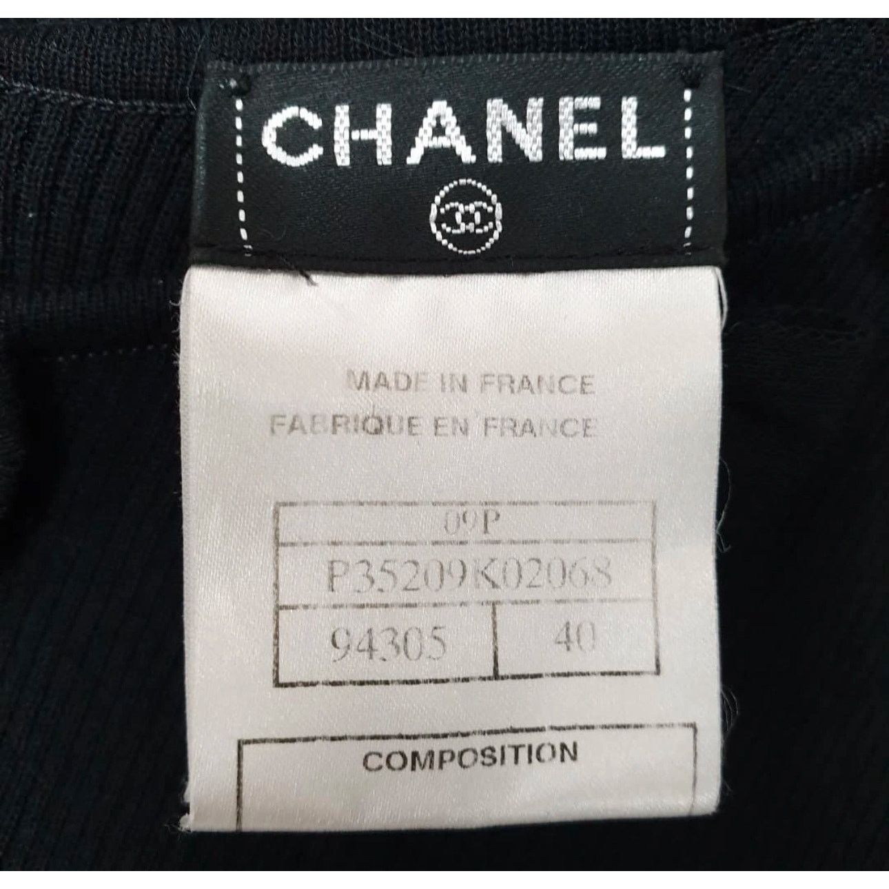 Chanel CHANEL Black Bows CC Logo Sweater Top Knit Sz.40 Size M / US 6-8 / IT 42-44 - 4 Thumbnail