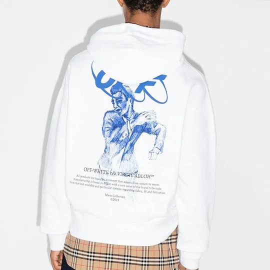 Off-White White Mirko First Logo Oversized Hoodie Size US L / EU 52-54 / 3 - 2 Thumbnail