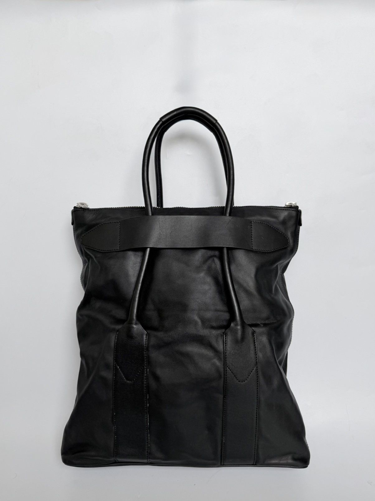 Maison Margiela Maison Margiela Line 11 Black Leather Tote Bag Size ONE SIZE - 3 Thumbnail