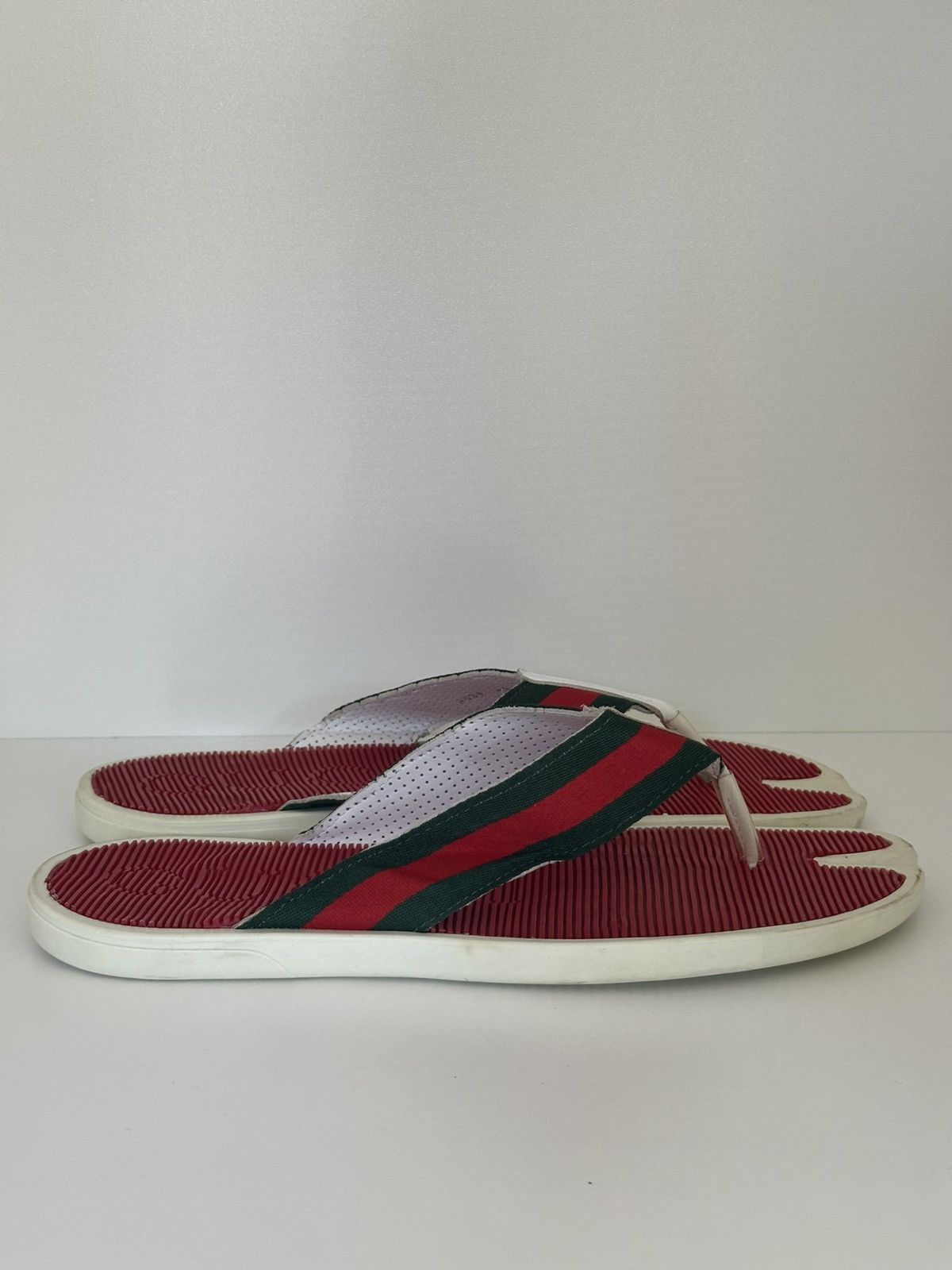 Gucci Gucci web trimm thongs flip flops Size US 13 / EU 46 - 3 Thumbnail