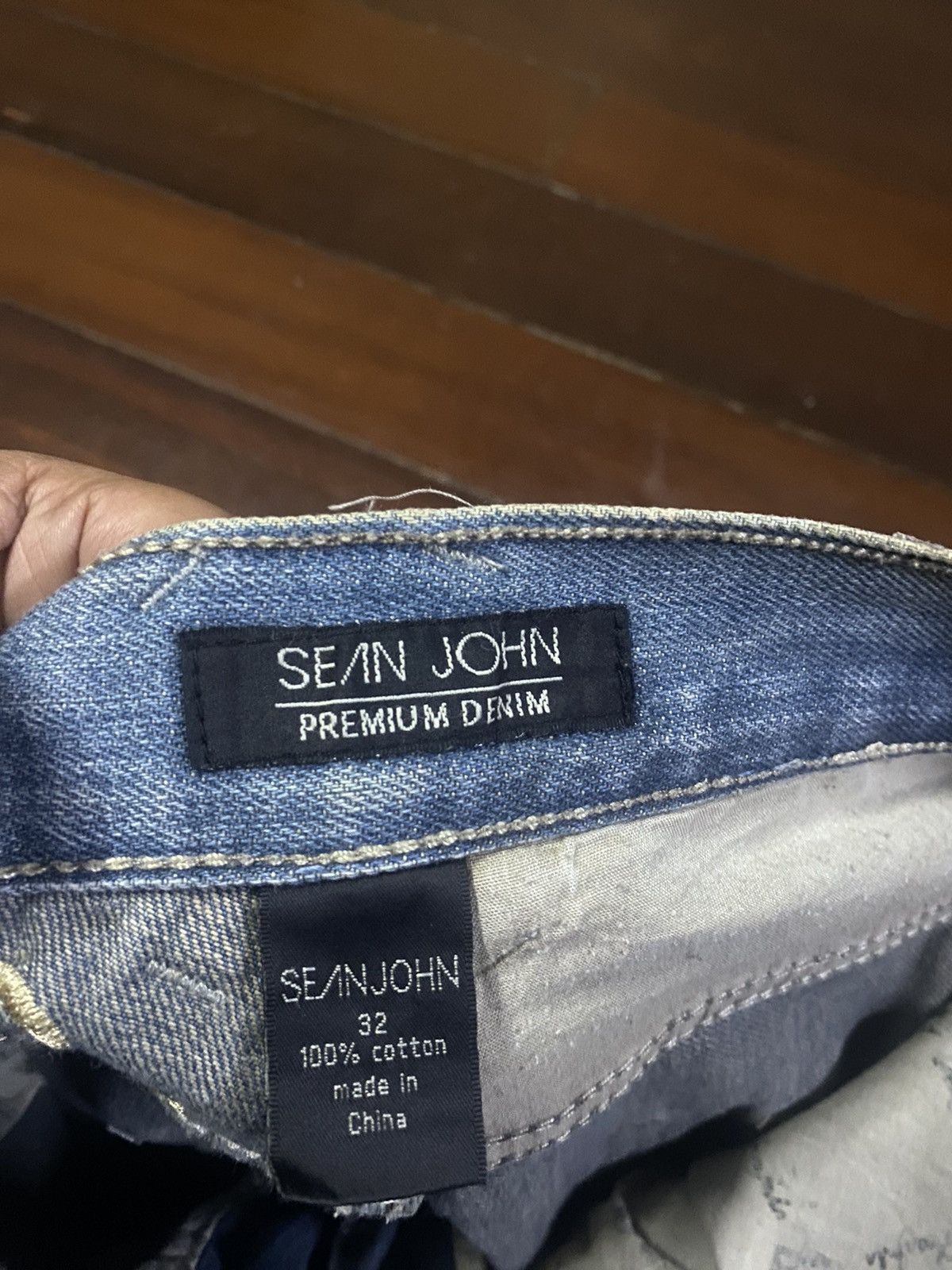 Anchor Blue × JNCO × Sean John Fire vintage SEAN JOHN WIDE LEG dirty mud wash Size US 34 / EU 50 - 22 Thumbnail