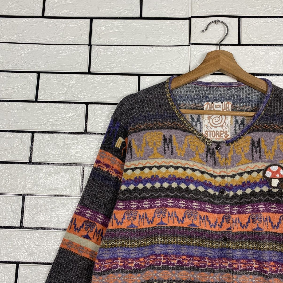 Hysteric Glamour 📌Cardigan Jacket Design Navajo Native Drug Store Japan Size US M / EU 48-50 / 2 - 8 Thumbnail