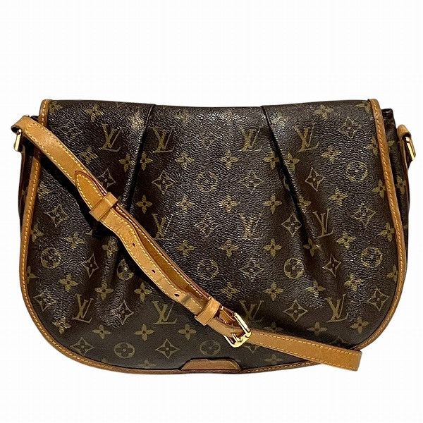 Louis Vuitton Louis Vuitton Menilmontant Monogram Shoulder Bag Canvas Shoulder Bag M40473 in Brown, Women's