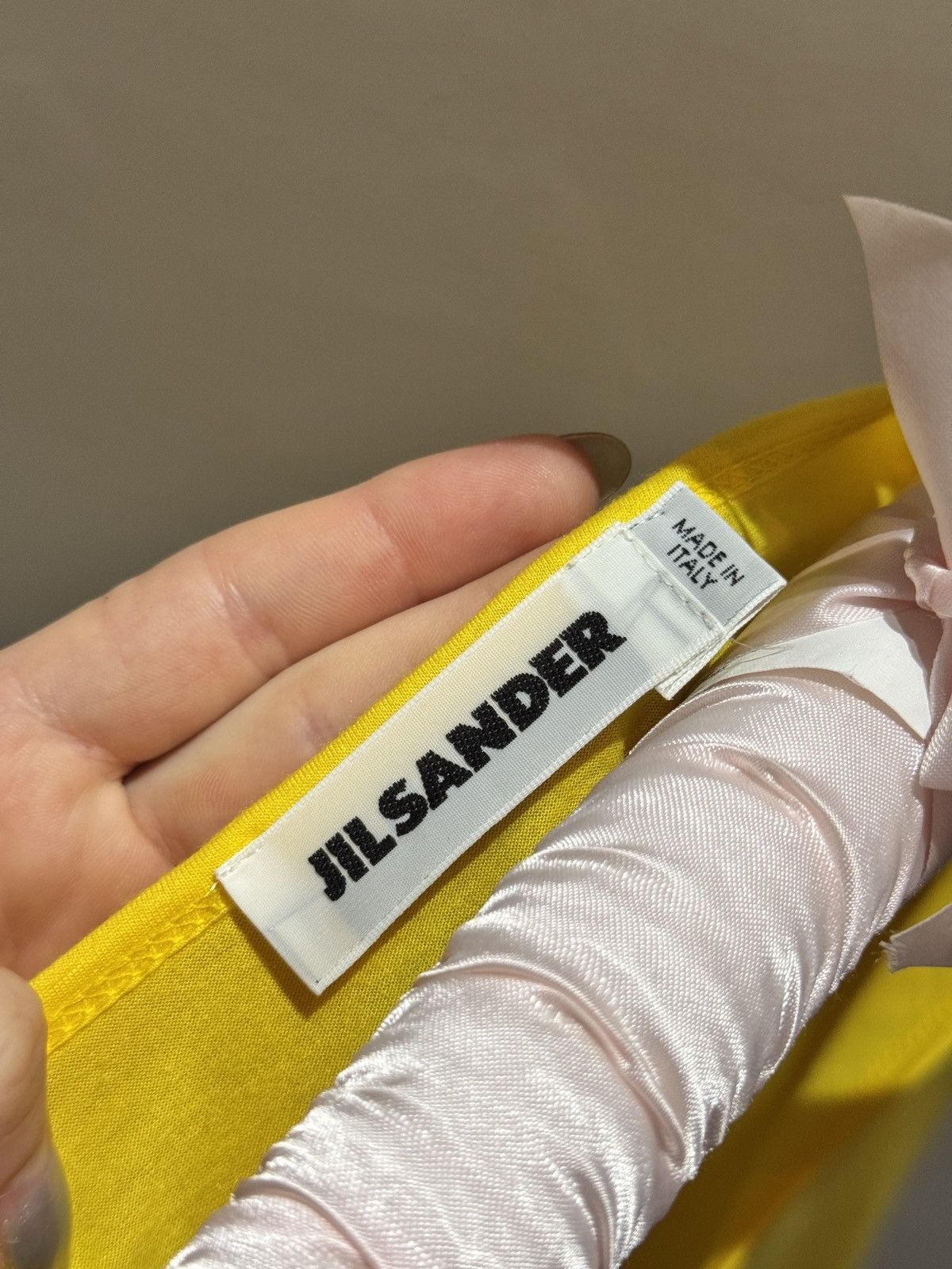 Jil Sander Jil Sander yellow long sleeve top Size ONE SIZE - 4 Thumbnail