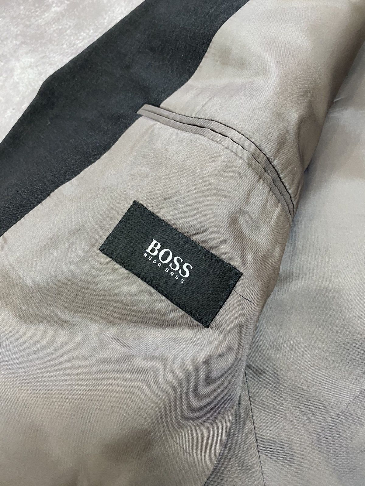 Hugo Boss Vintage Hugo Boss Formal Stretch Suit 90s 3 piece Size 50R - 8 Thumbnail