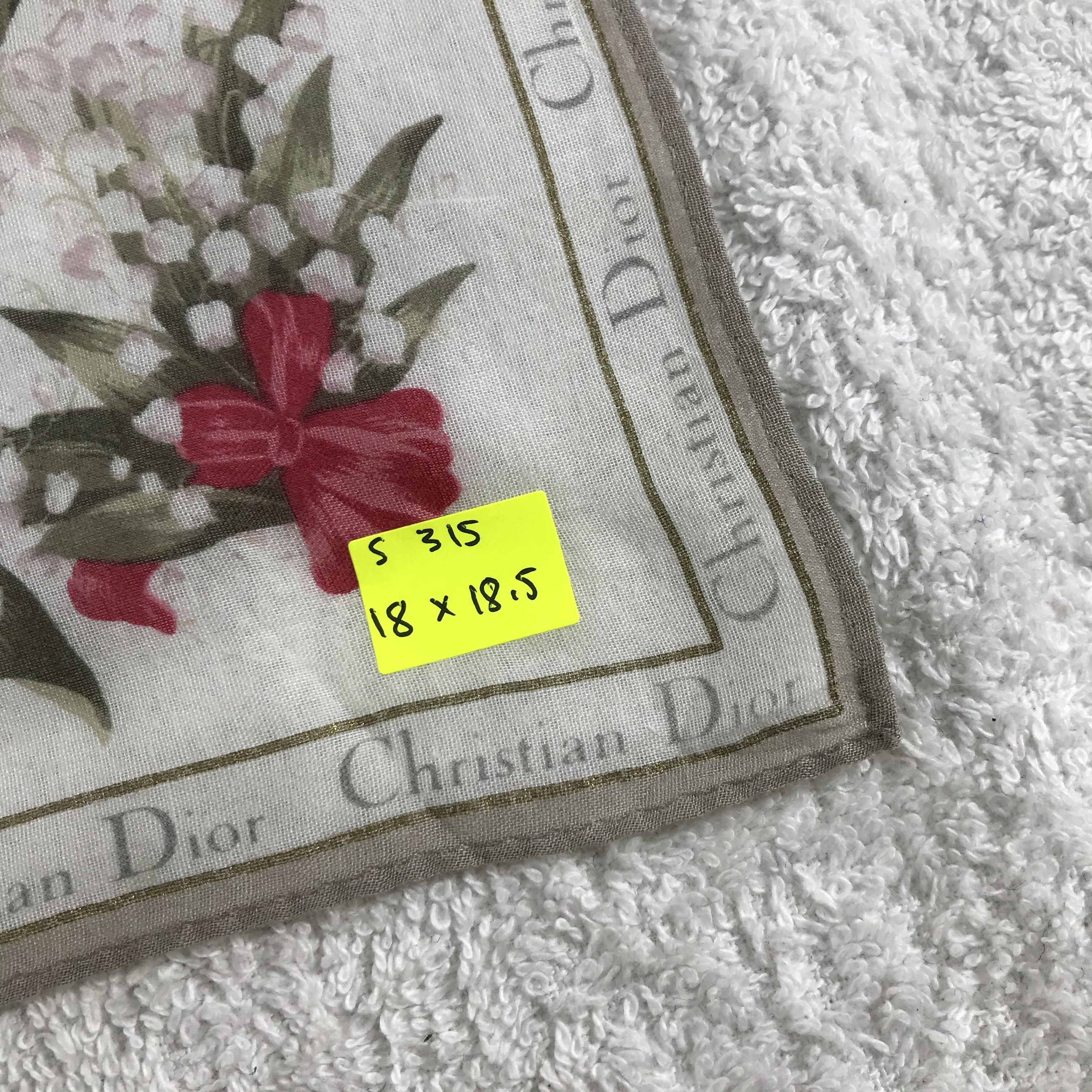 Christian Dior Monsieur × Vintage Christian Dior Bandana / Handkerchief / Neckerchief - S315 Size ONE SIZE - 5 Thumbnail