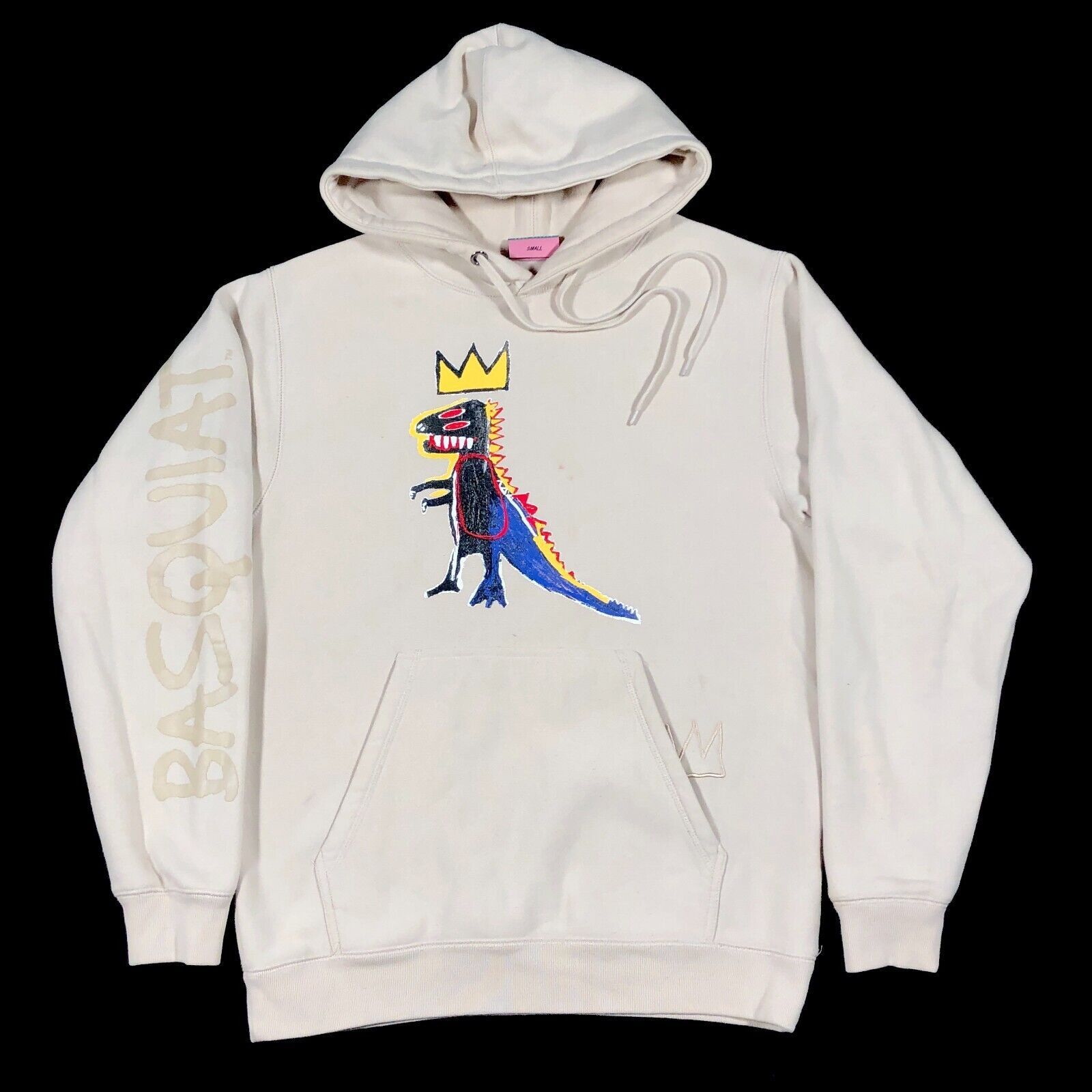 Palace × Vintage Basquiat Shoe Palace Dinosaur Crown Light Brown Hoodie Size US S / EU 44-46 / 1 - 1 Thumbnail