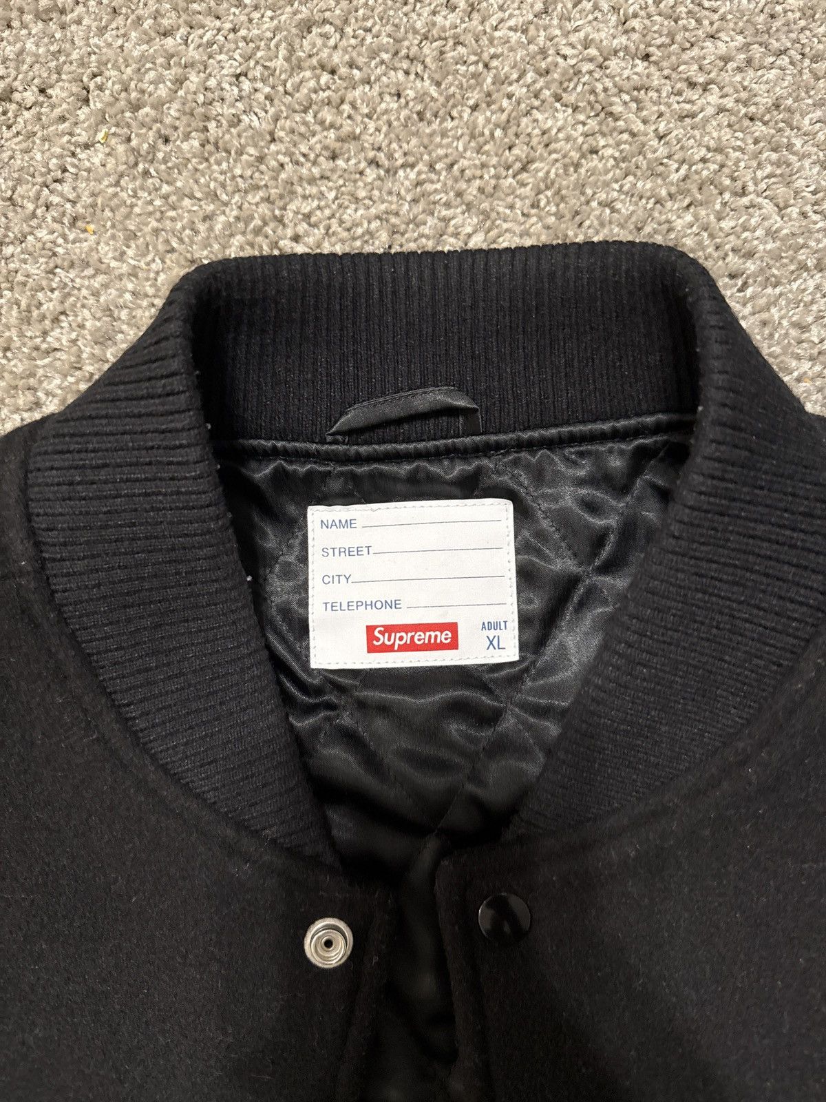 Supreme Supreme motion logo varsity jacket Size US XL / EU 56 / 4 - 4 Thumbnail